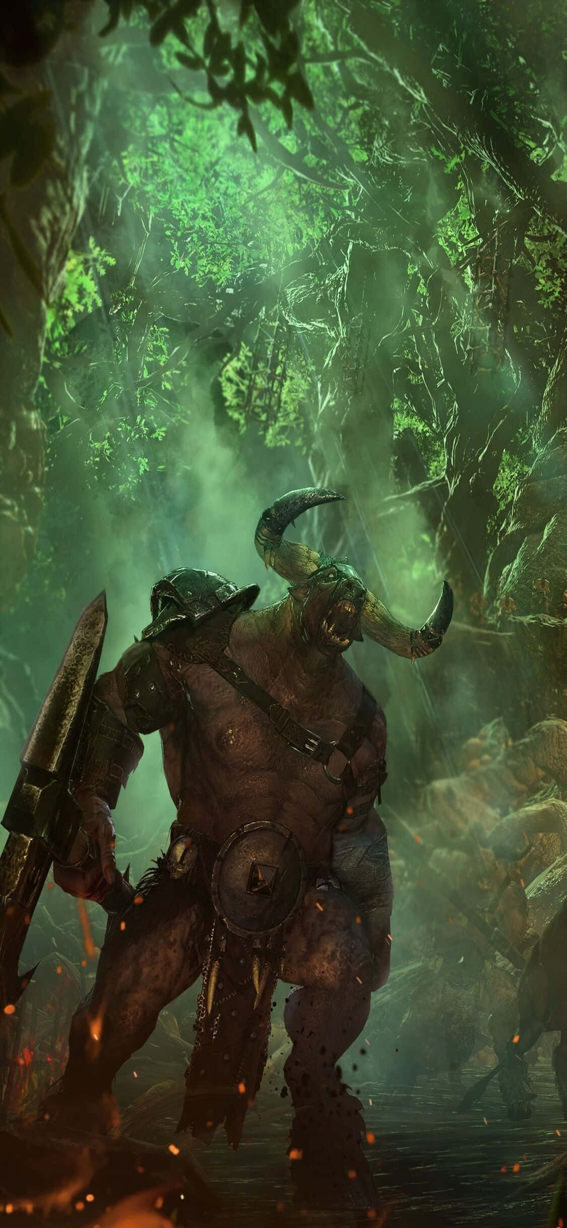 Kukumbatia Total War na iPhone X Picha ya Ukuta