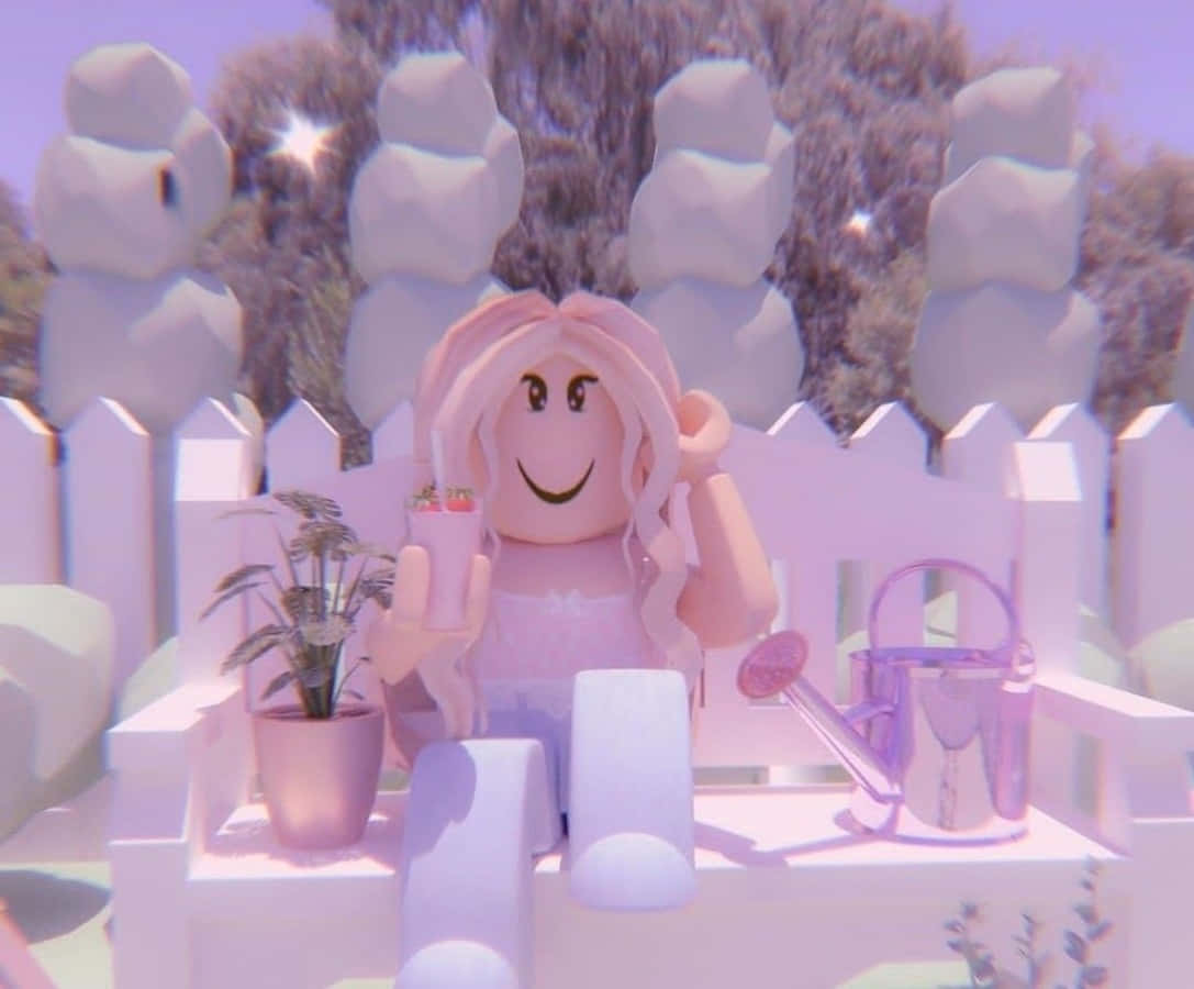 Kukumbatia Uzuri wa Roblox Aesthetic Picha ya Ukuta