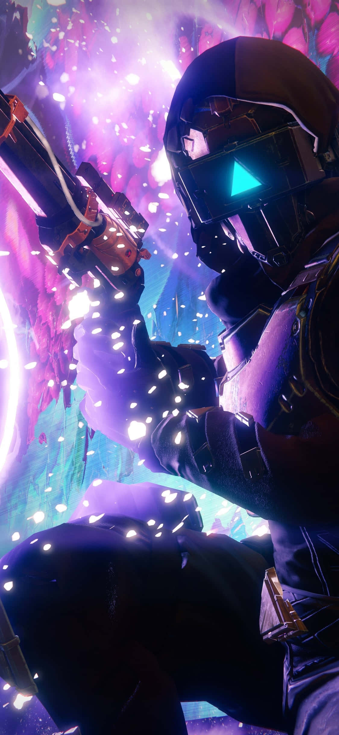 Kukuza mchezo wako wa galaksi na iPhone Xs na Destiny 2 Picha ya Ukuta
