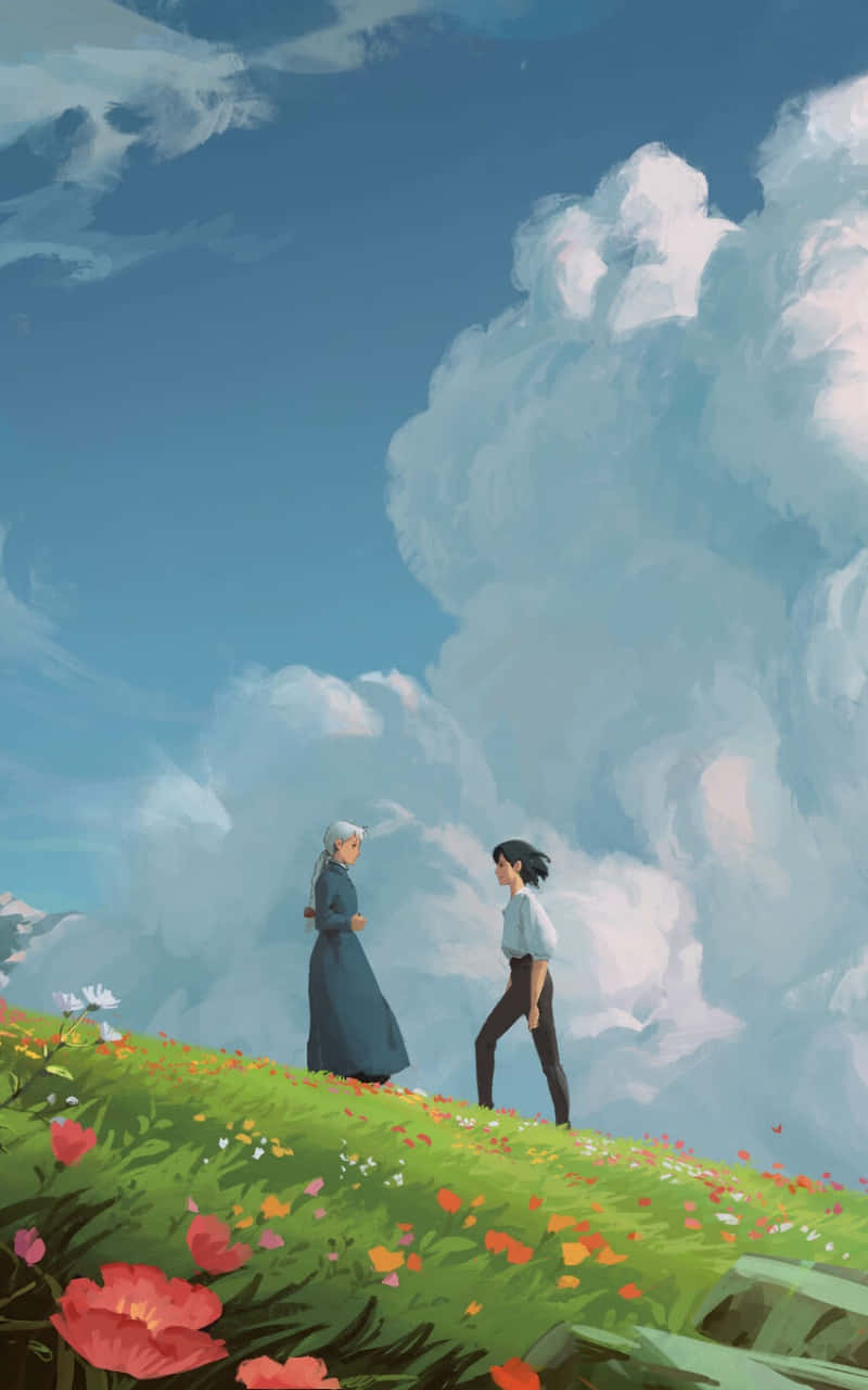 "Kuleta Ndoto Zako Uwazi kwa Simu ya Studio Ghibli!" Picha ya Ukuta