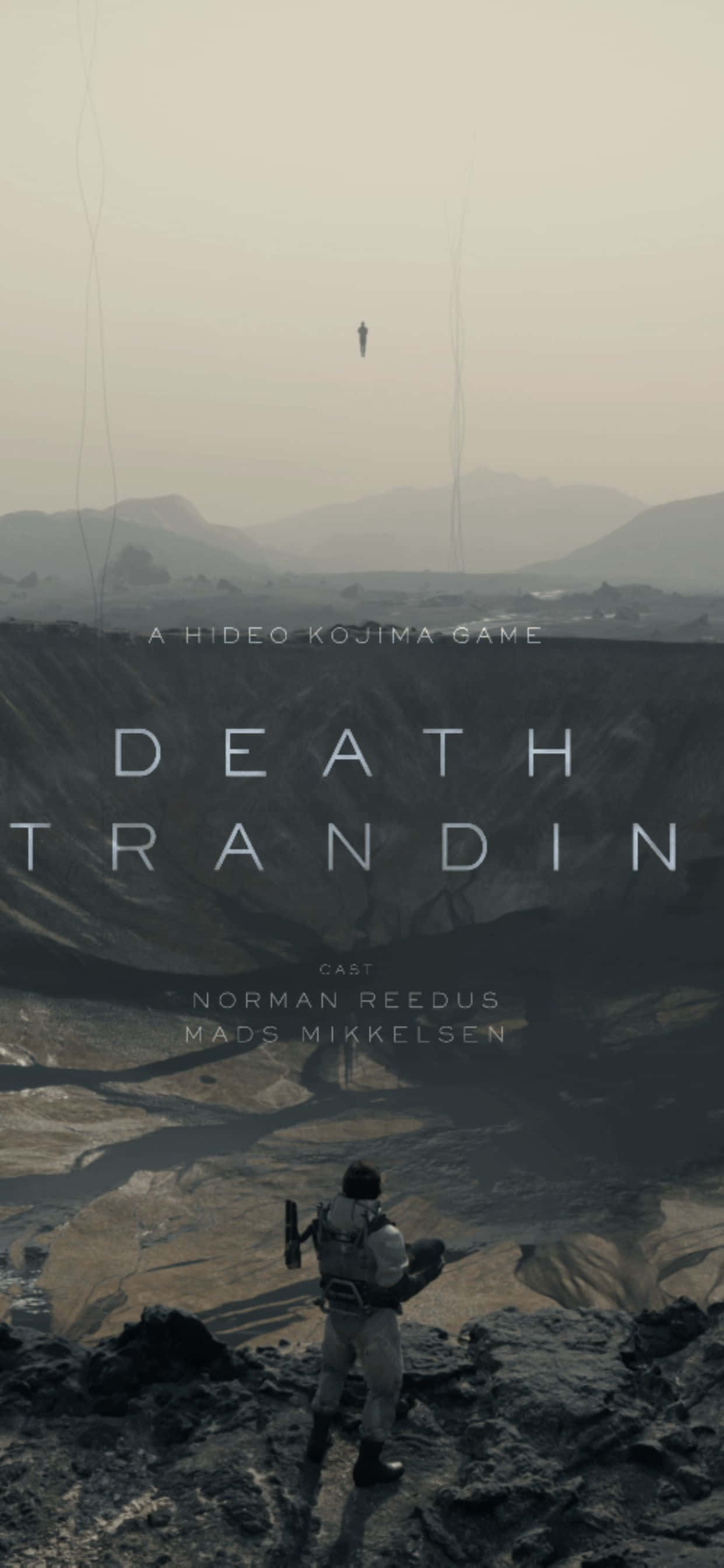 Kumbatia epiki ya sinema ya 8-saa ya 'Death Stranding' kwenye iPhone Xs Max Picha ya Ukuta