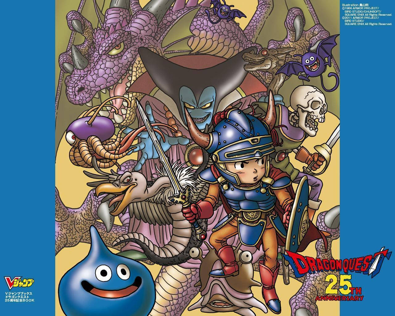 Kumbukumbu ya Miaka 25 ya Dragon Quest Picha ya Ukuta