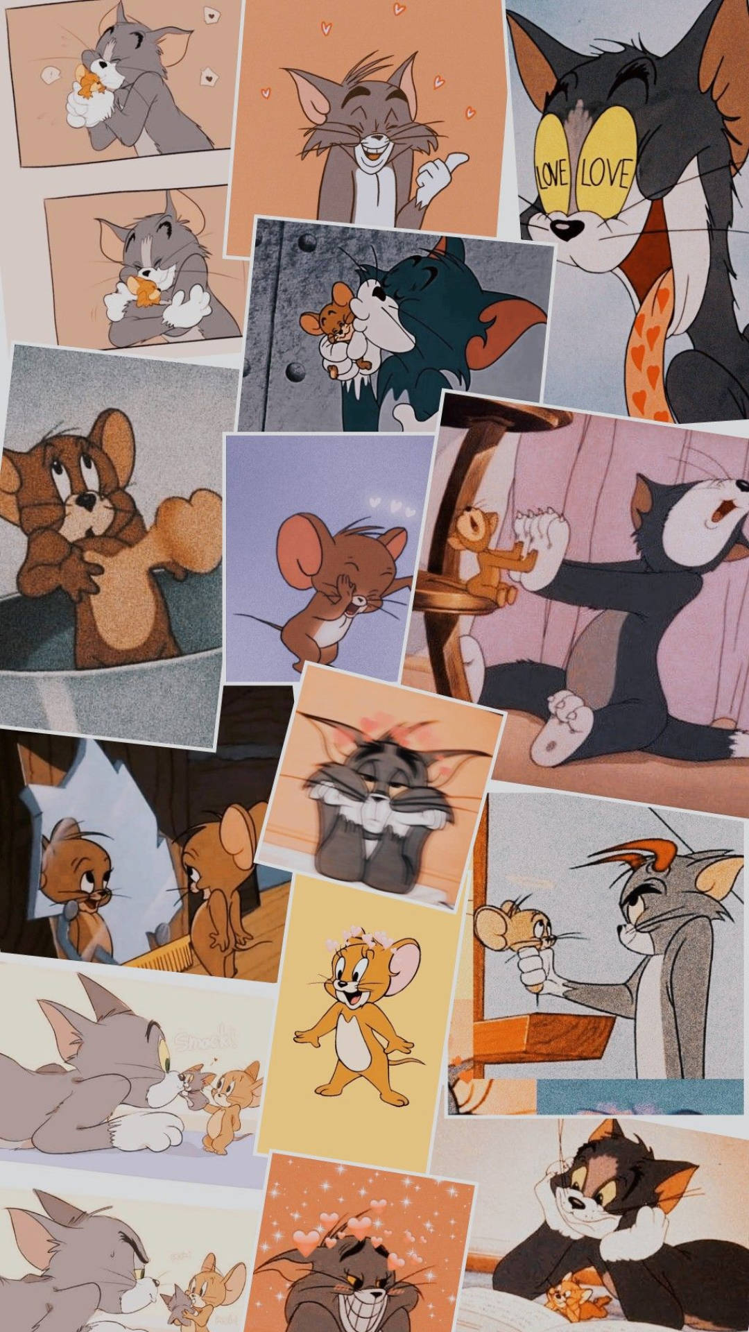 Kumbukumbu za Mchoro wa Tom na Jerry Picha ya Ukuta