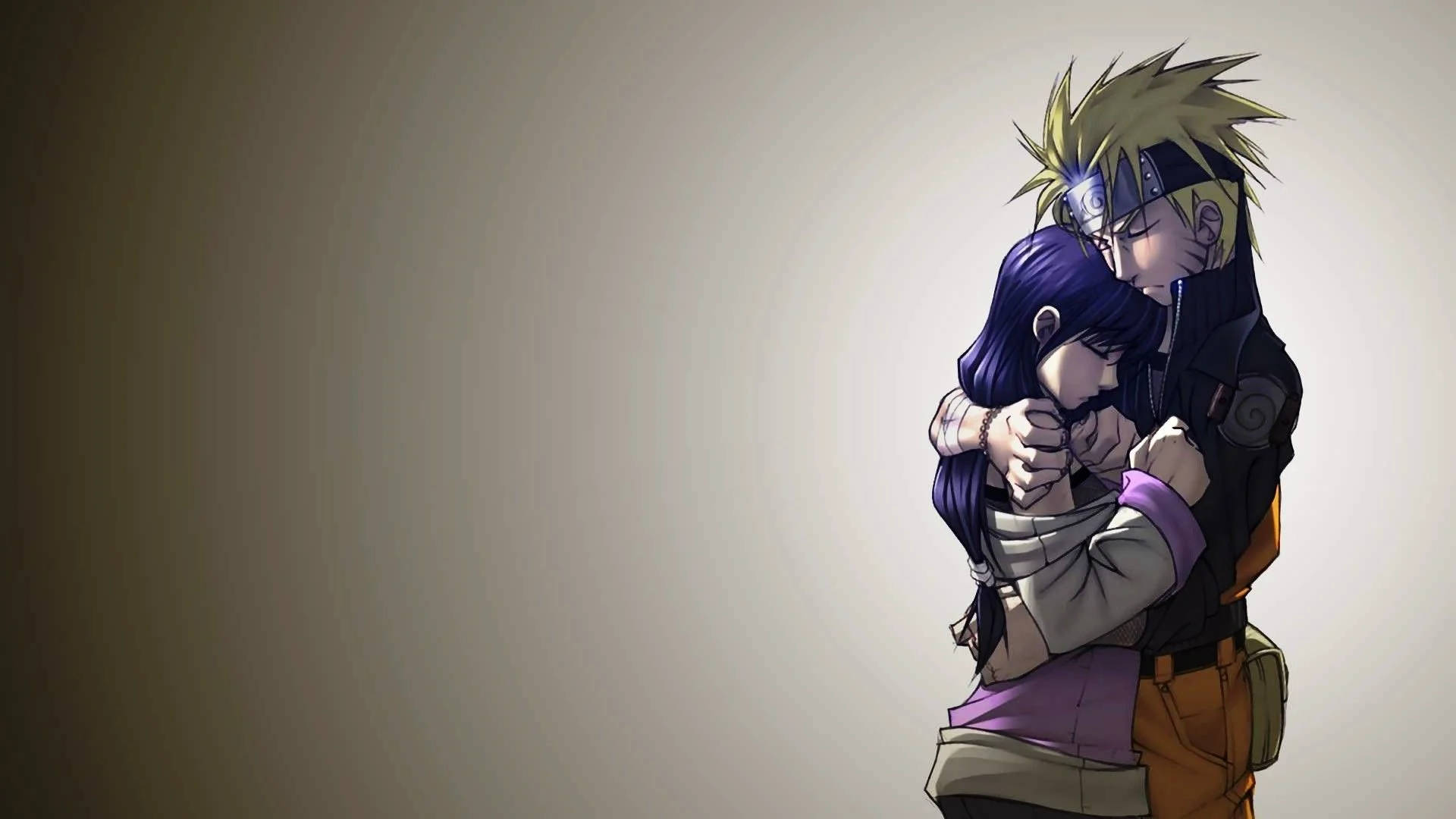 Kumwapa Anime Naruto Na Hinata Picha ya Ukuta