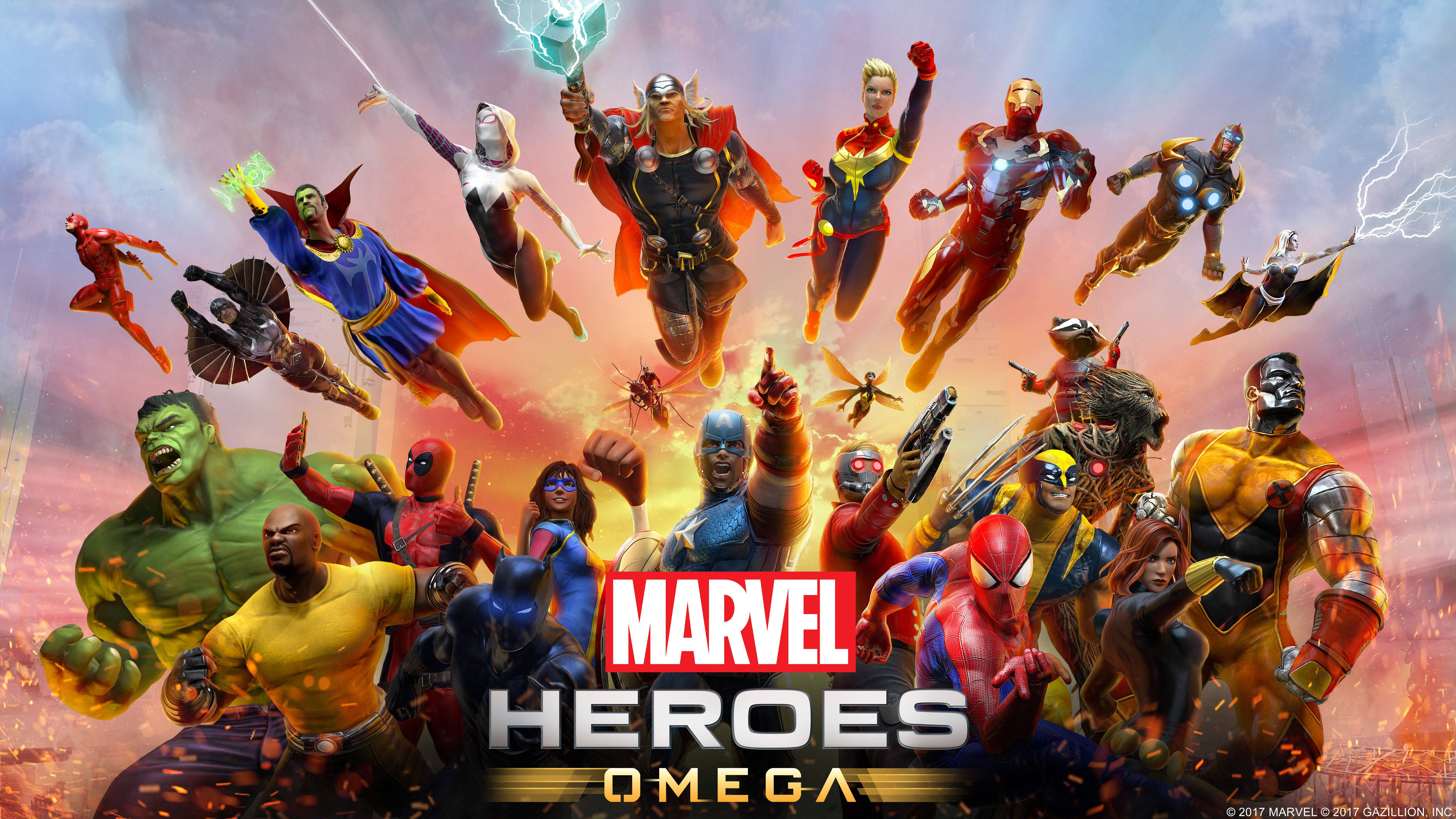 Kundi la Nyota za Mashujaa wa Marvel Picha ya Ukuta
