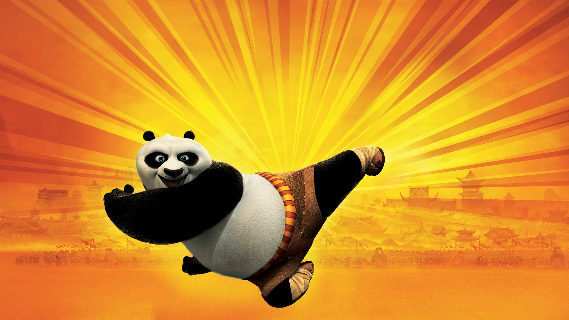 Kung Fu Panda Akitoa Mateke Makali Picha ya Ukuta