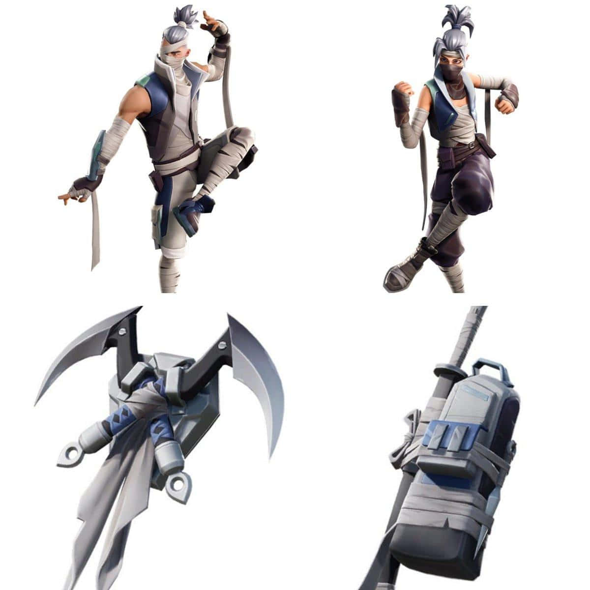 Kuno wa Fortnite Akiwa na Silaha Picha ya Ukuta