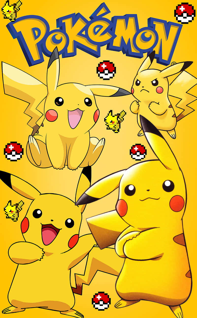 Kupamba ukuta wako na poster ya Pokemon yenye Pikachu Picha ya Ukuta