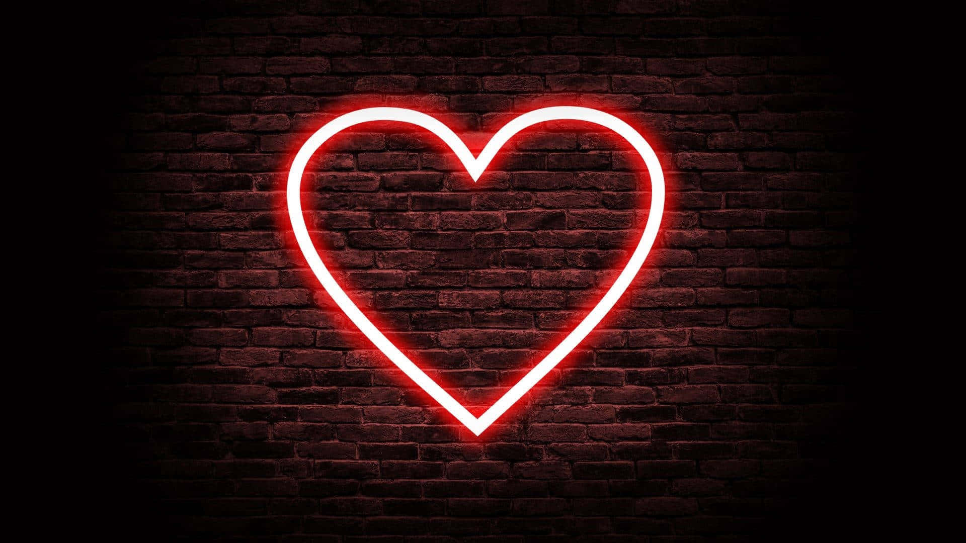 Kupasha vibes na hii Neon Nyekundu Aesthetic Picha ya Ukuta