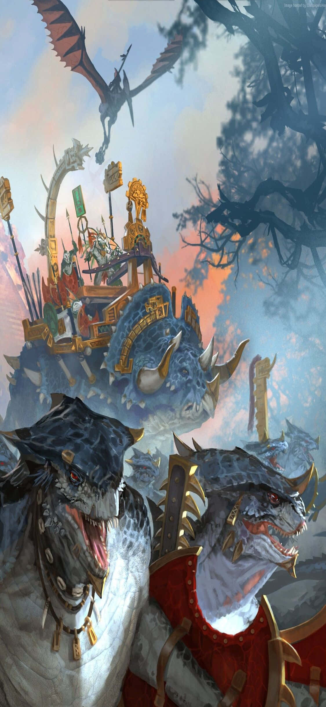 Kupata Stratijia ya War Kwenye Kiwango Kipya na iPhone X na Total War Warhammer Picha ya Ukuta