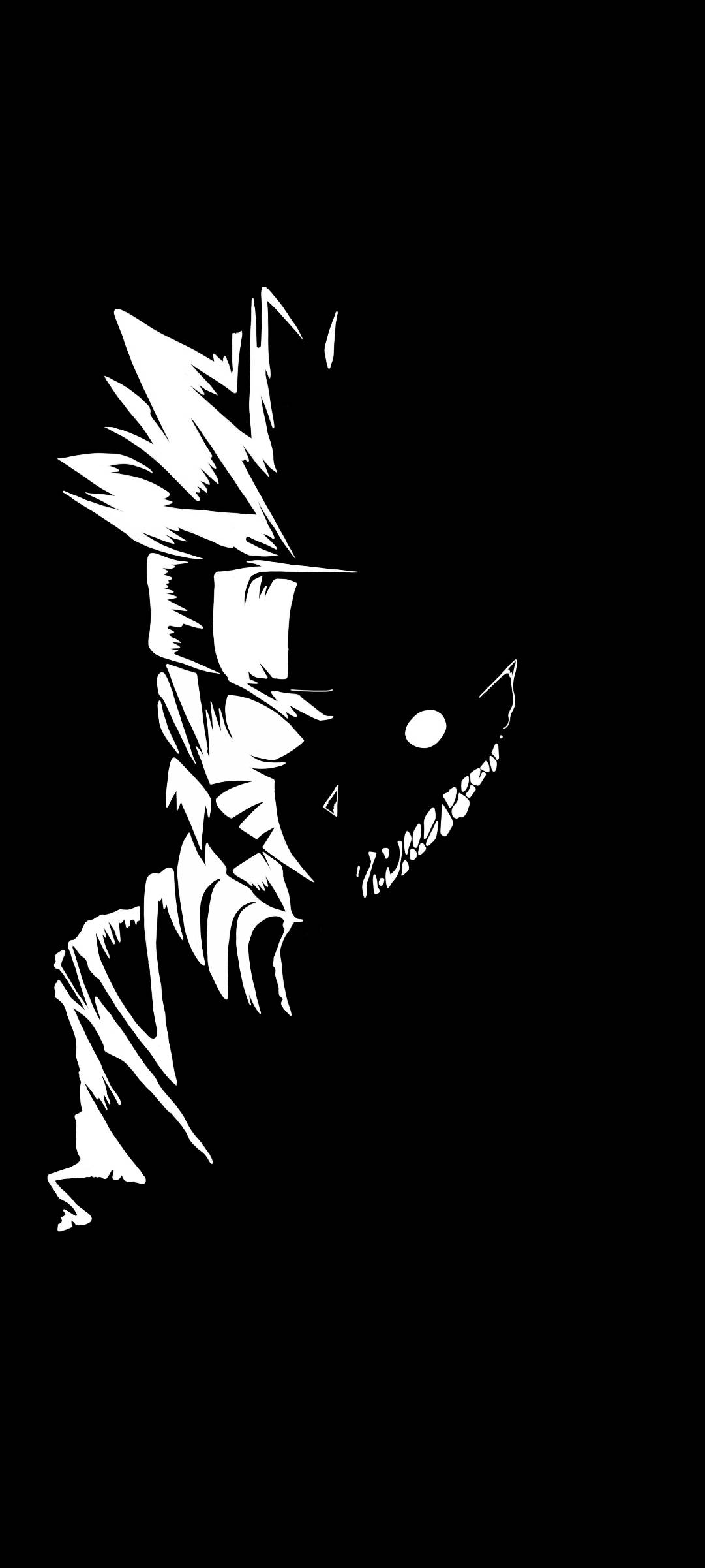Kurama Mwitu na Naruto Nyeusi Picha ya Ukuta