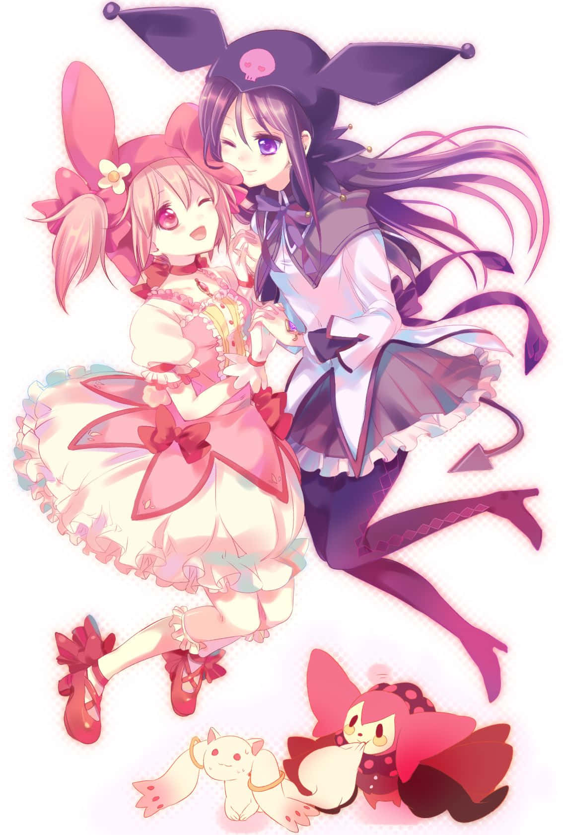 Kuromi na My Melody Saha wa Kufa kwa Siku Zote Picha ya Ukuta