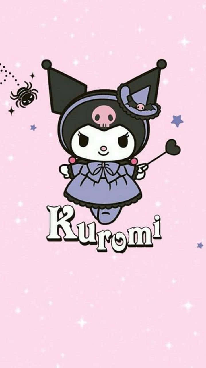 Kuromi iPhone Mchawi Zambarau Picha ya Ukuta