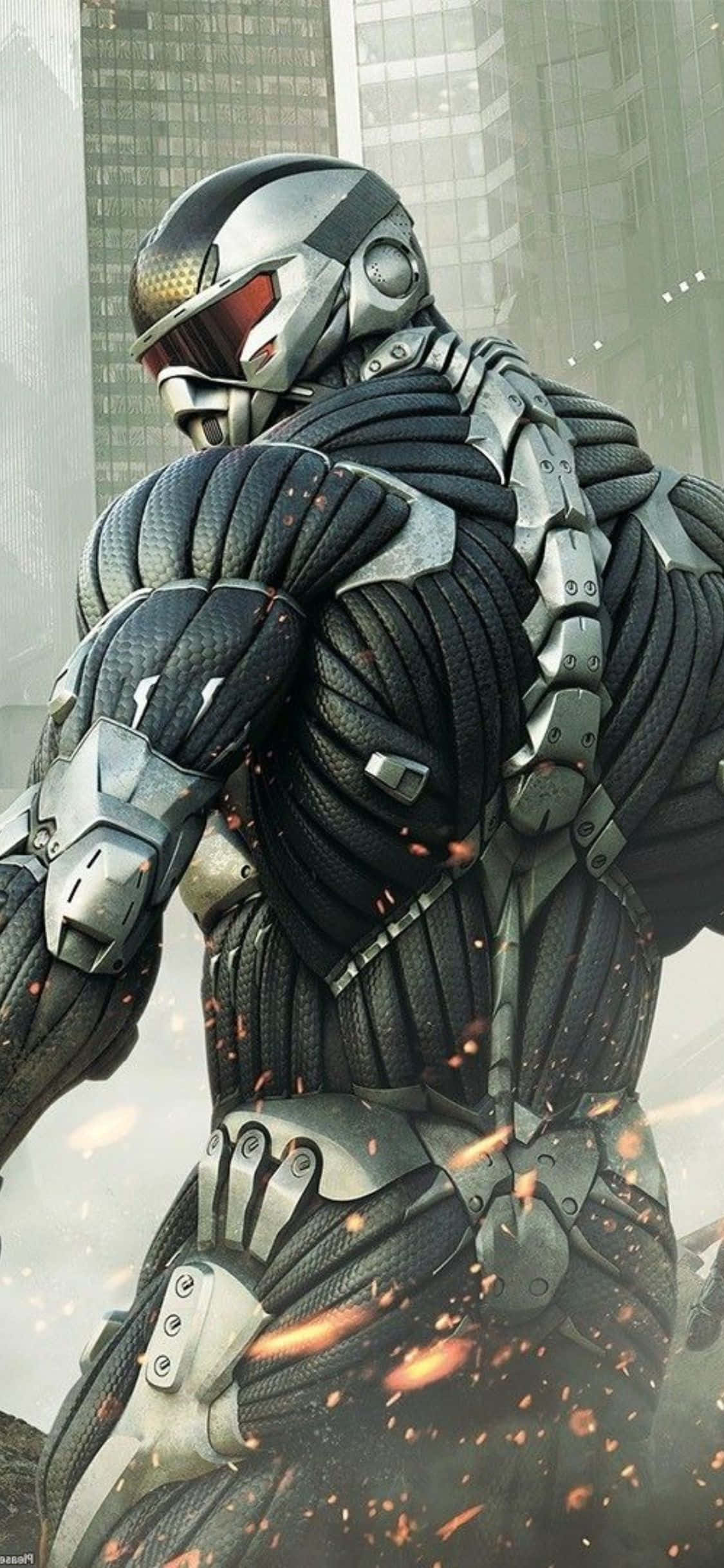 Kusafiri Dunia za Wageni na iPhone X na Crysis 3 Picha ya Ukuta