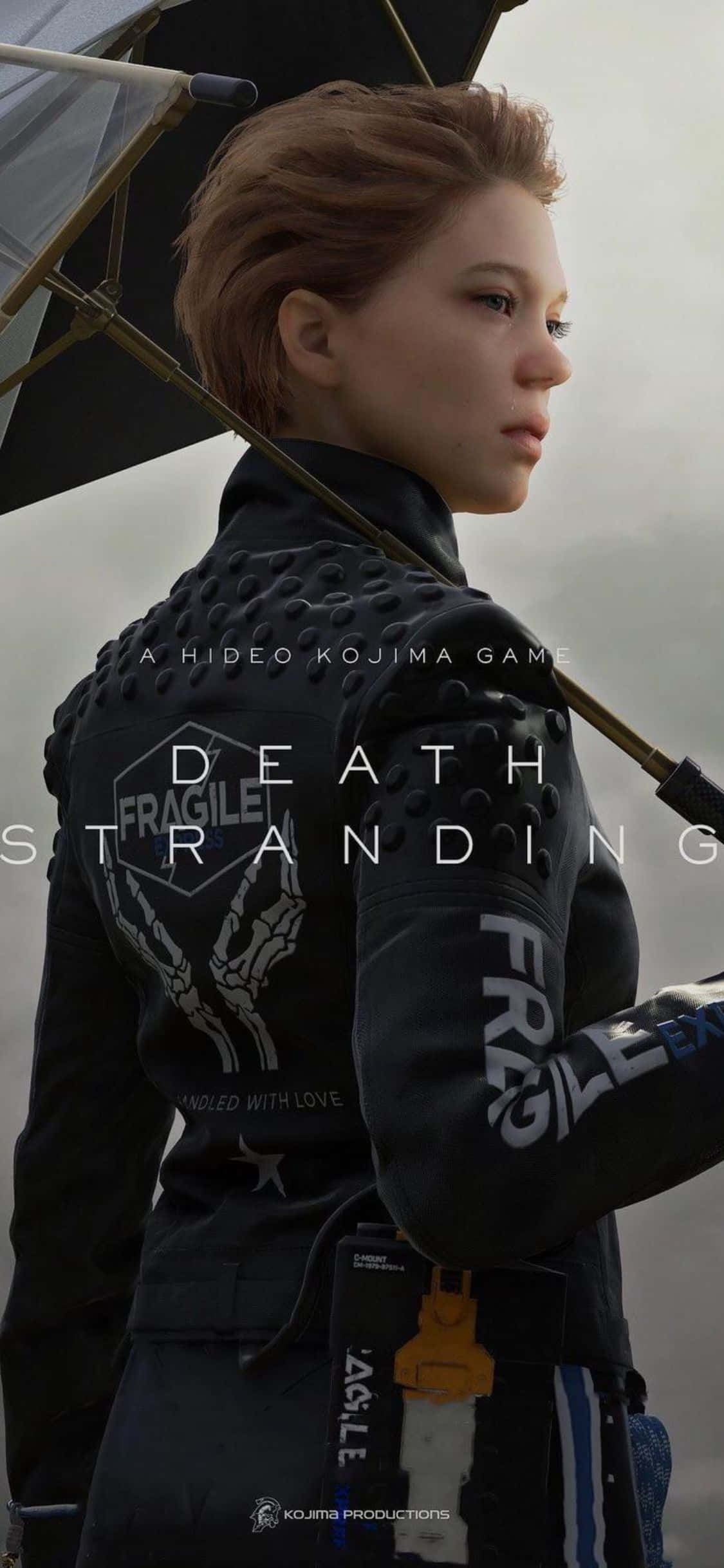 Kusafiri katika dunia ya post-apocalyptic na game ya kusisimua, Death Stranding, kwenye iPhone X yako Picha ya Ukuta