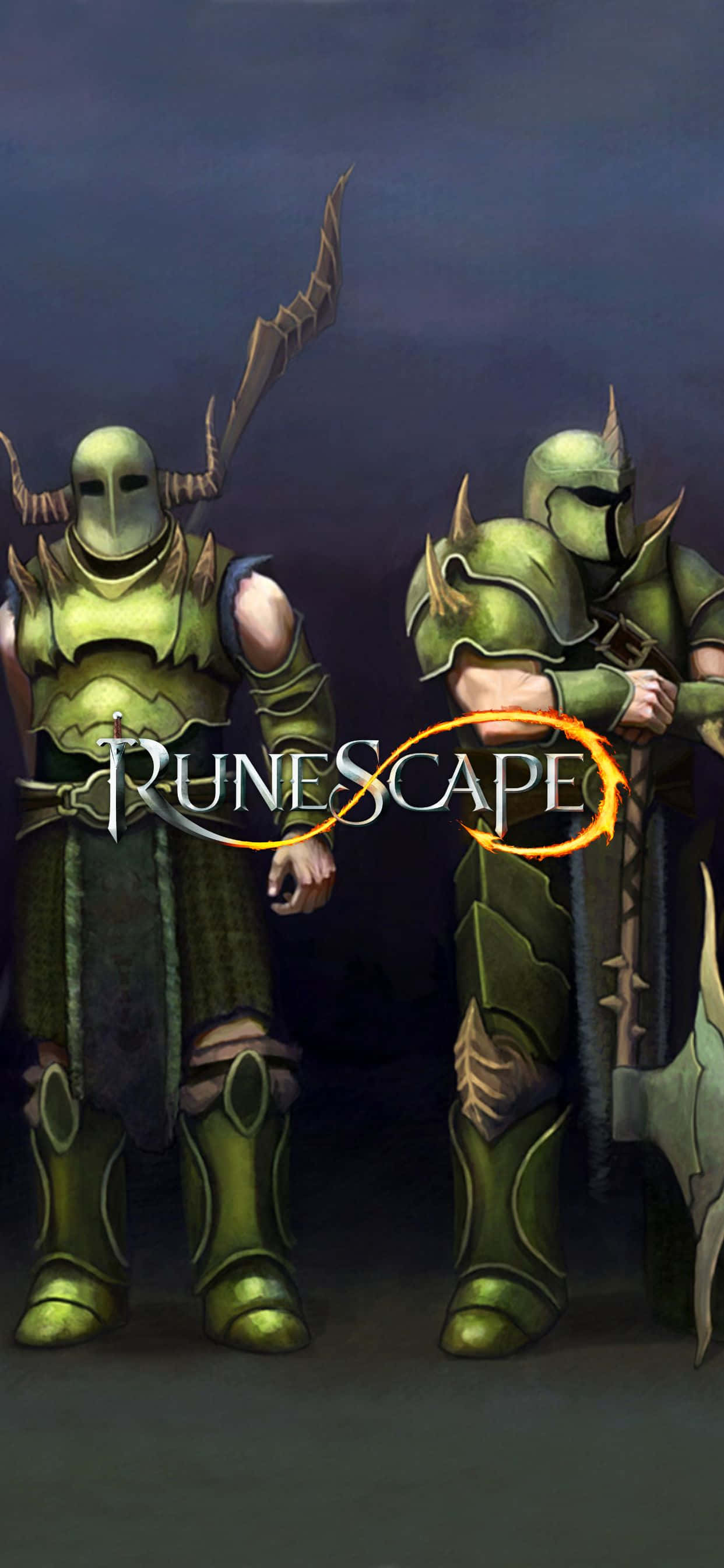 Fungua iPhone XS Max mpya ili kufurahia ulimwengu wa Runescape Picha ya Ukuta