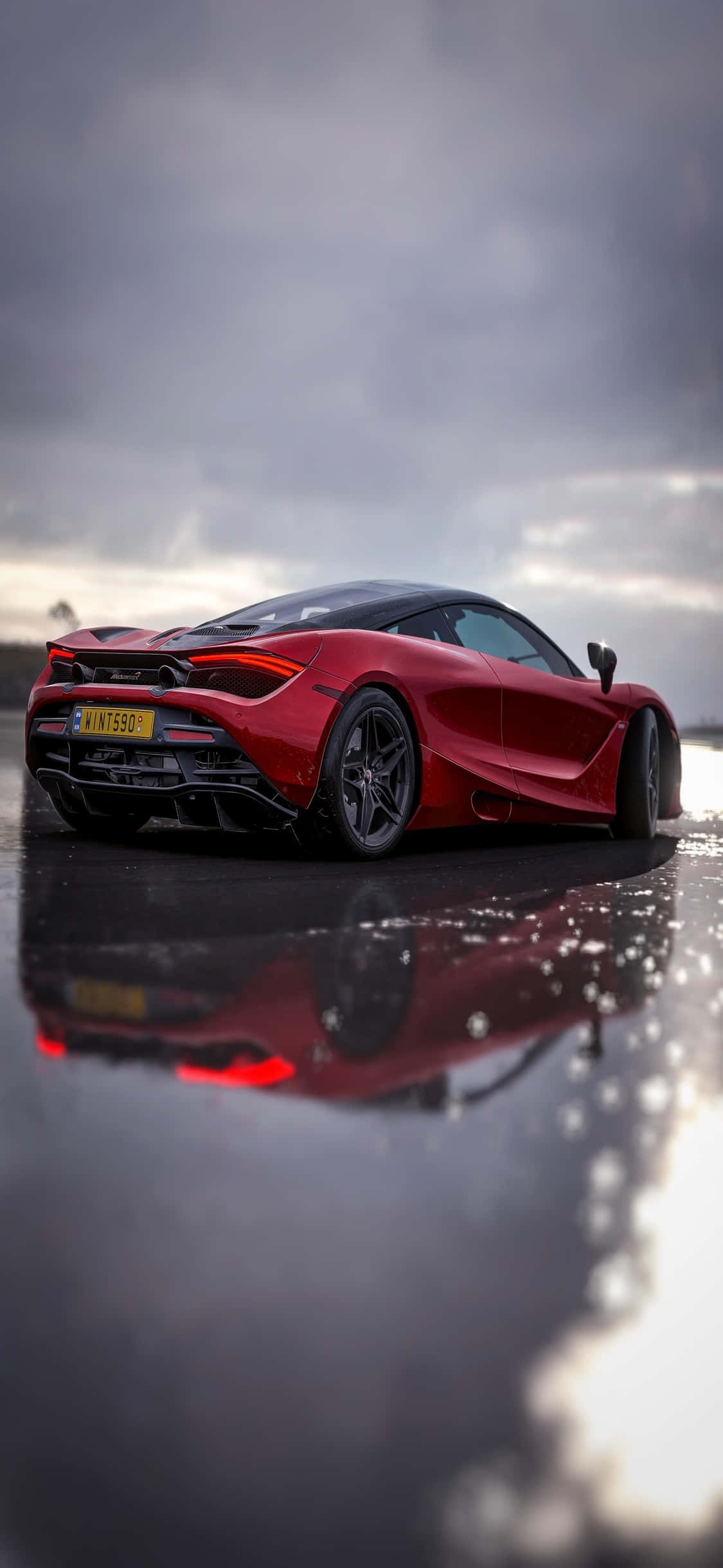 Kusaidia Kasi na Ukarimu wa iPhone Xs Mclaren 720s Picha ya Ukuta