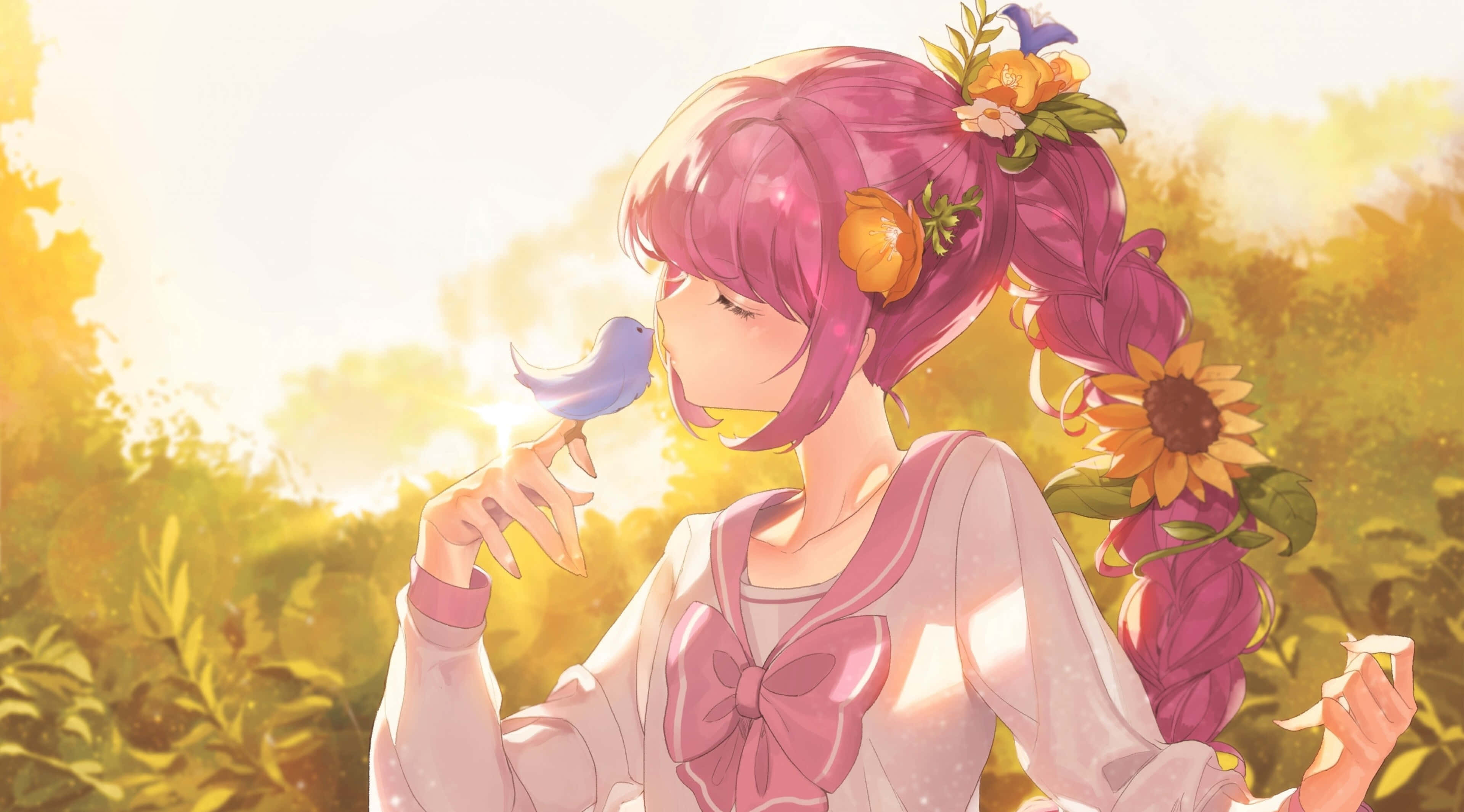 Kusaidia uzoefu wa anime 4K Picha ya Ukuta