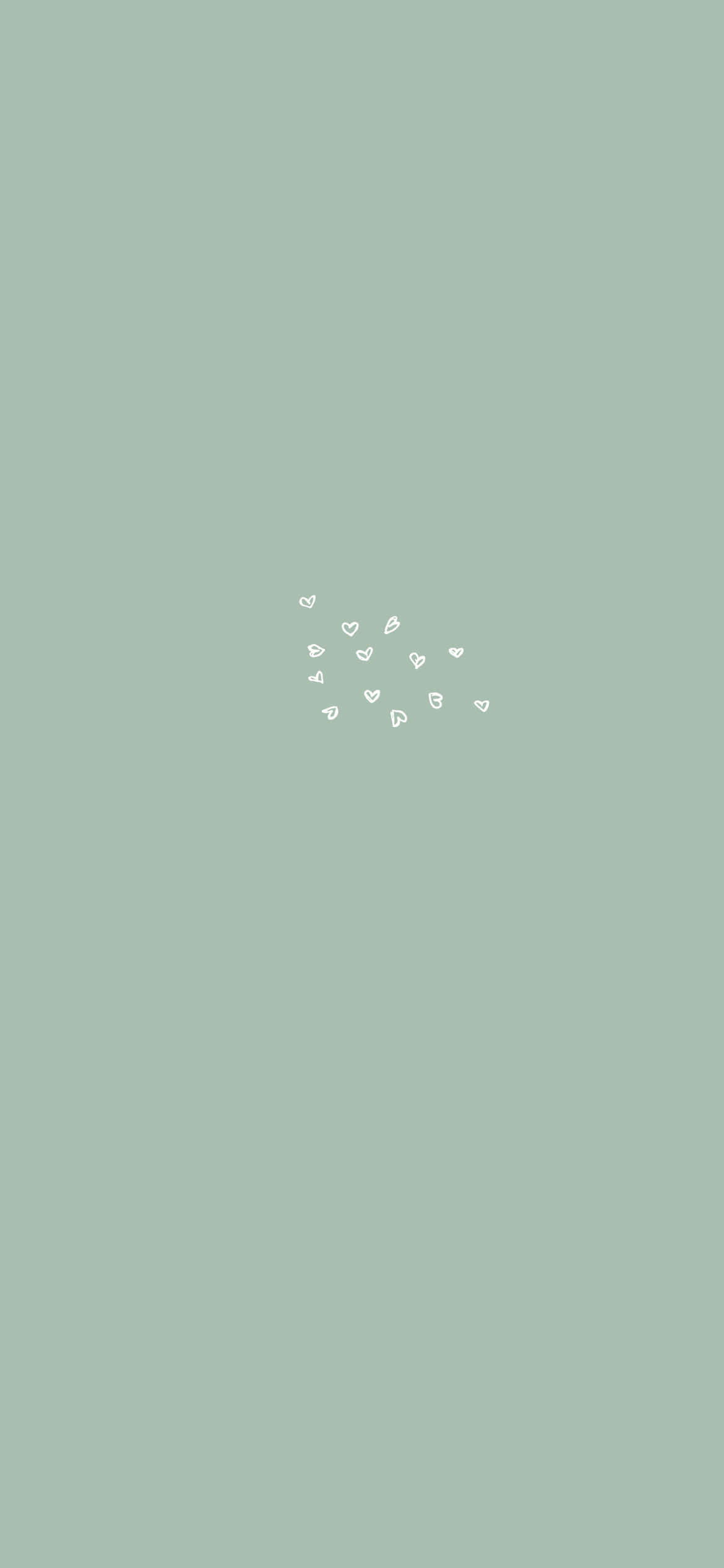 Kusambaza kwa kijani cha tabia katika sage green aesthetic wallpaper hii Picha ya Ukuta