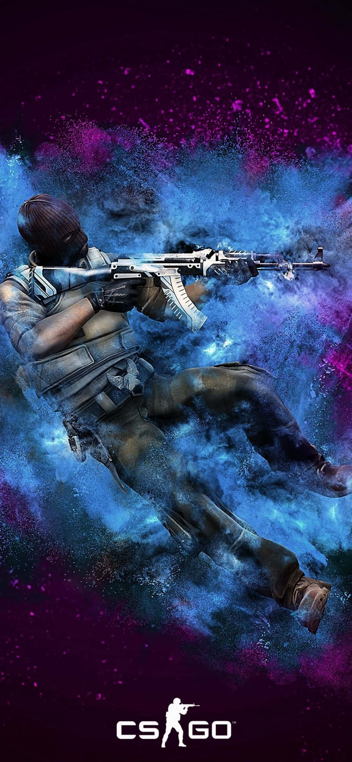 Kusanya hatua ya Counter-Strike Global Offensive na ubora wa ajabu wa picha wa iPhone Xs Picha ya Ukuta