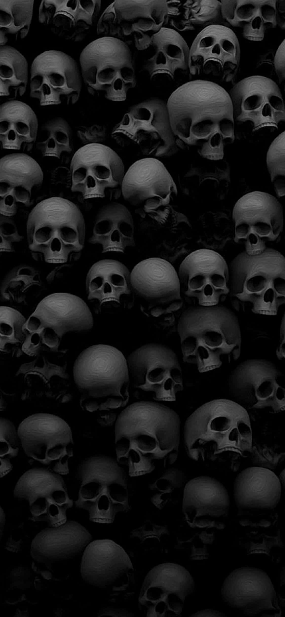 Kusherehekea mchanganyiko wa spooky kwenye kafu ya kiganja chako! Picha ya Ukuta