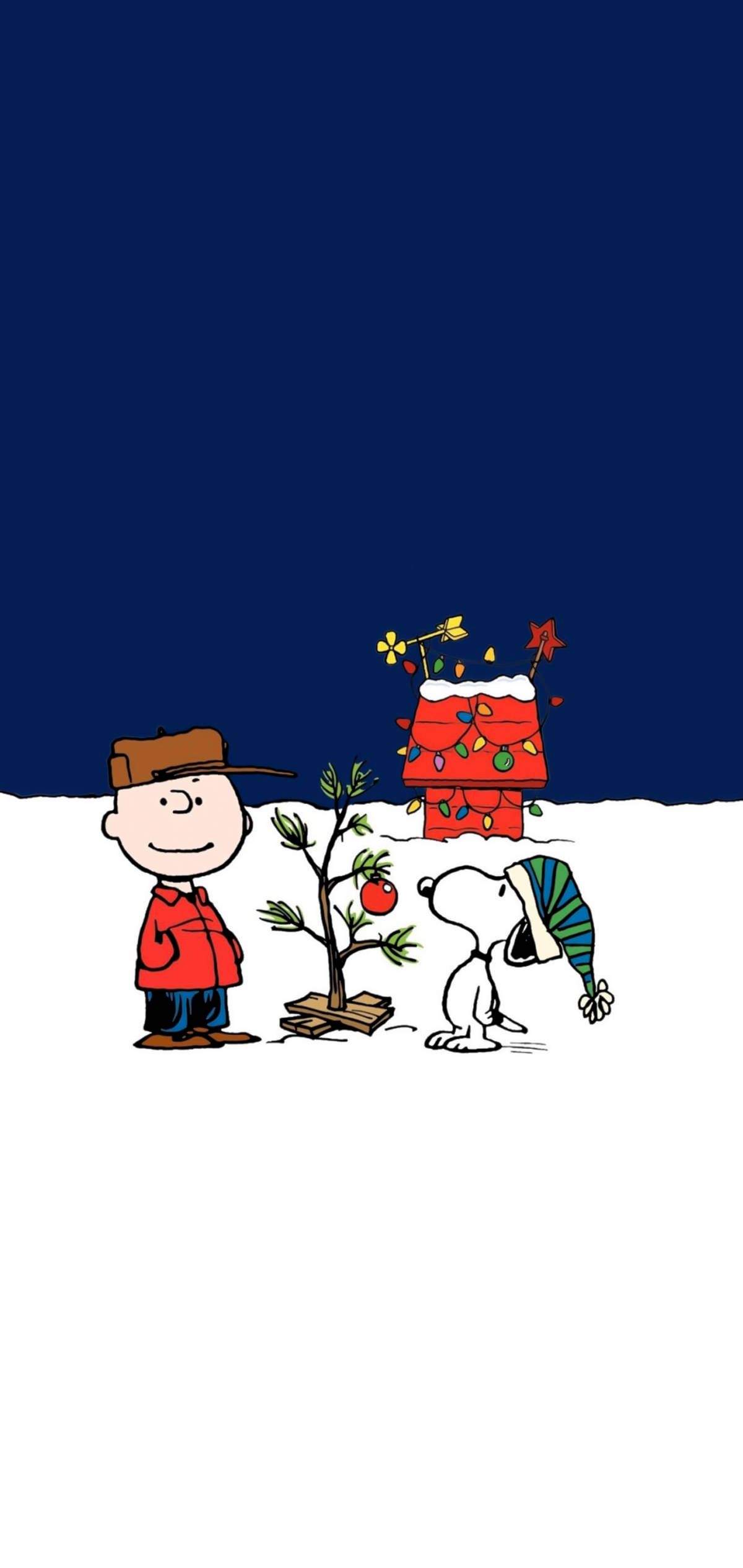 Kusherehekea Siku ya Krismasi na Snoopy Picha ya Ukuta