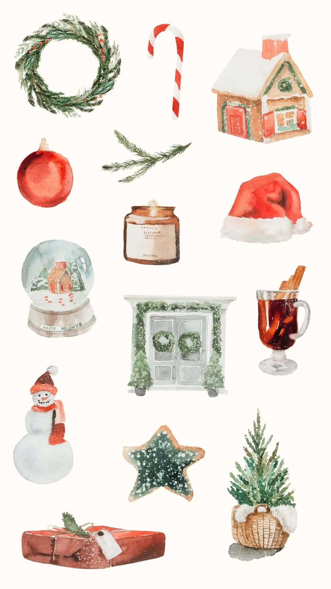Kusherehekea Siku za Krismasi na Christmas Phone! Picha ya Ukuta