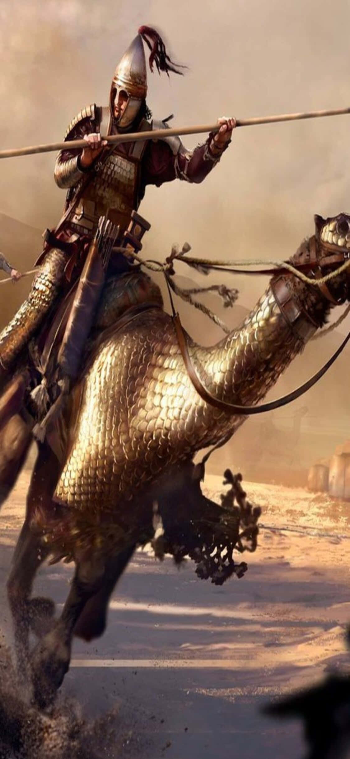 Kushinda Adui Zako kwenye iPhone Xs na Total War Rome 2 Picha ya Ukuta