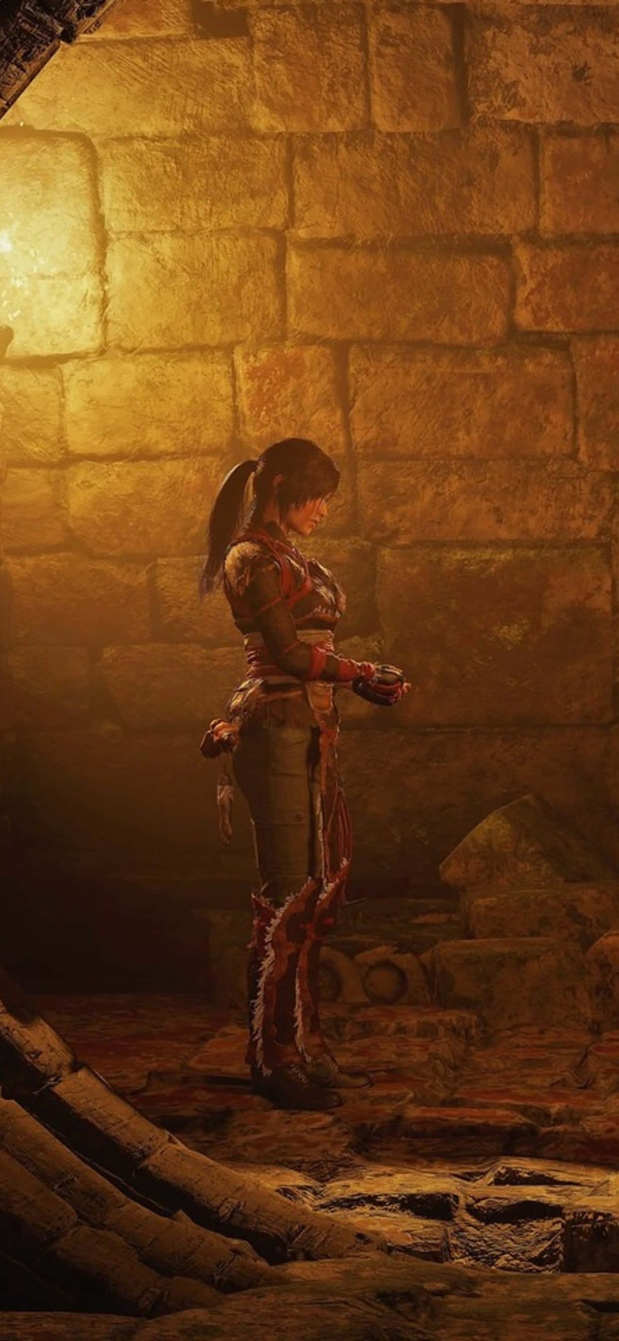 Kusoma Juu ya Kivuli - Pixel 3 & Shadow Of the Tomb Raider Picha ya Ukuta