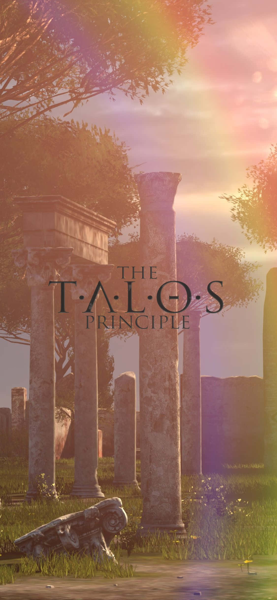 Kushinda Labyrinth ya Kale na iPhone XS The Talos Principle Picha ya Ukuta