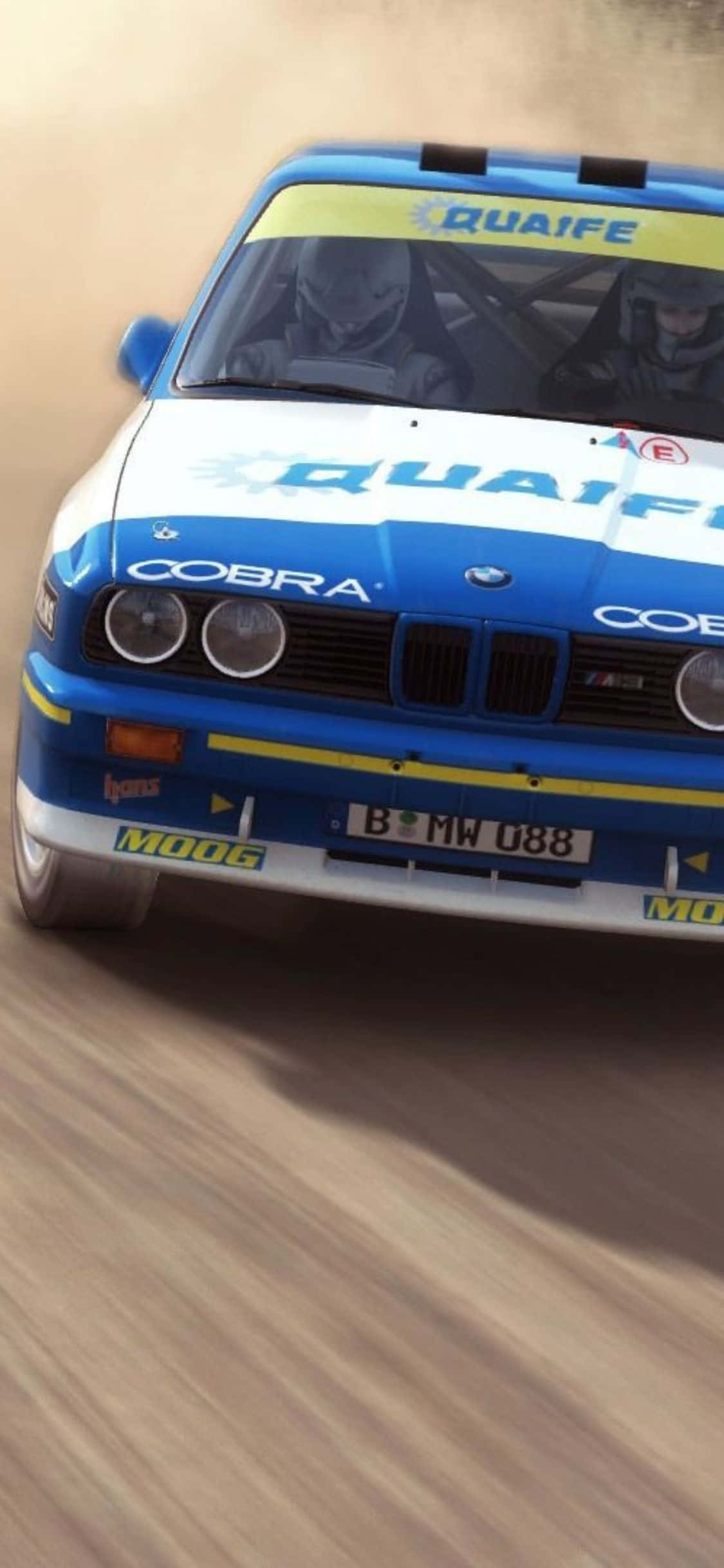 Kusihi barabara ya matope na iPhone Xs Dirt Rally! Picha ya Ukuta
