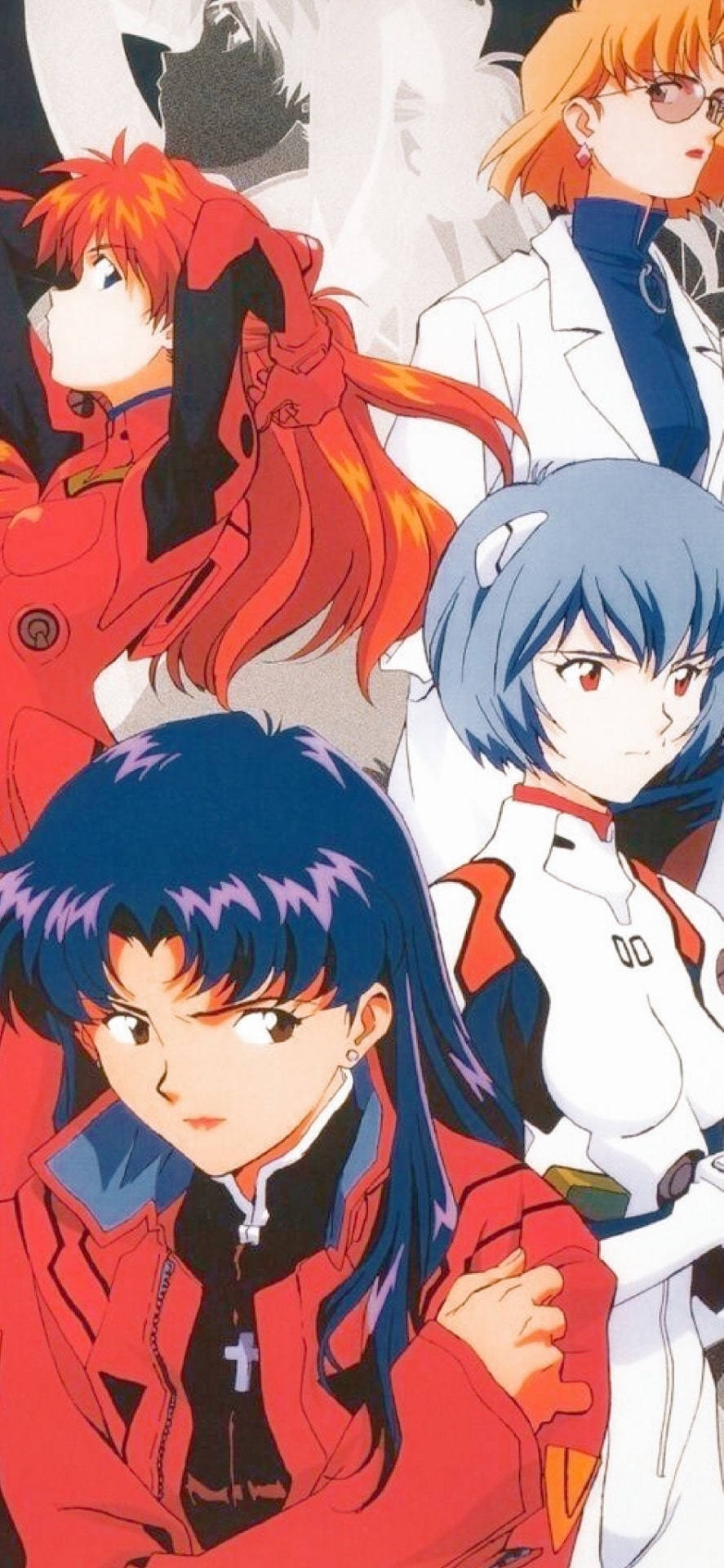 Kusikia nguvu ya Nerv na simu ya Evangelion mpya. Picha ya Ukuta