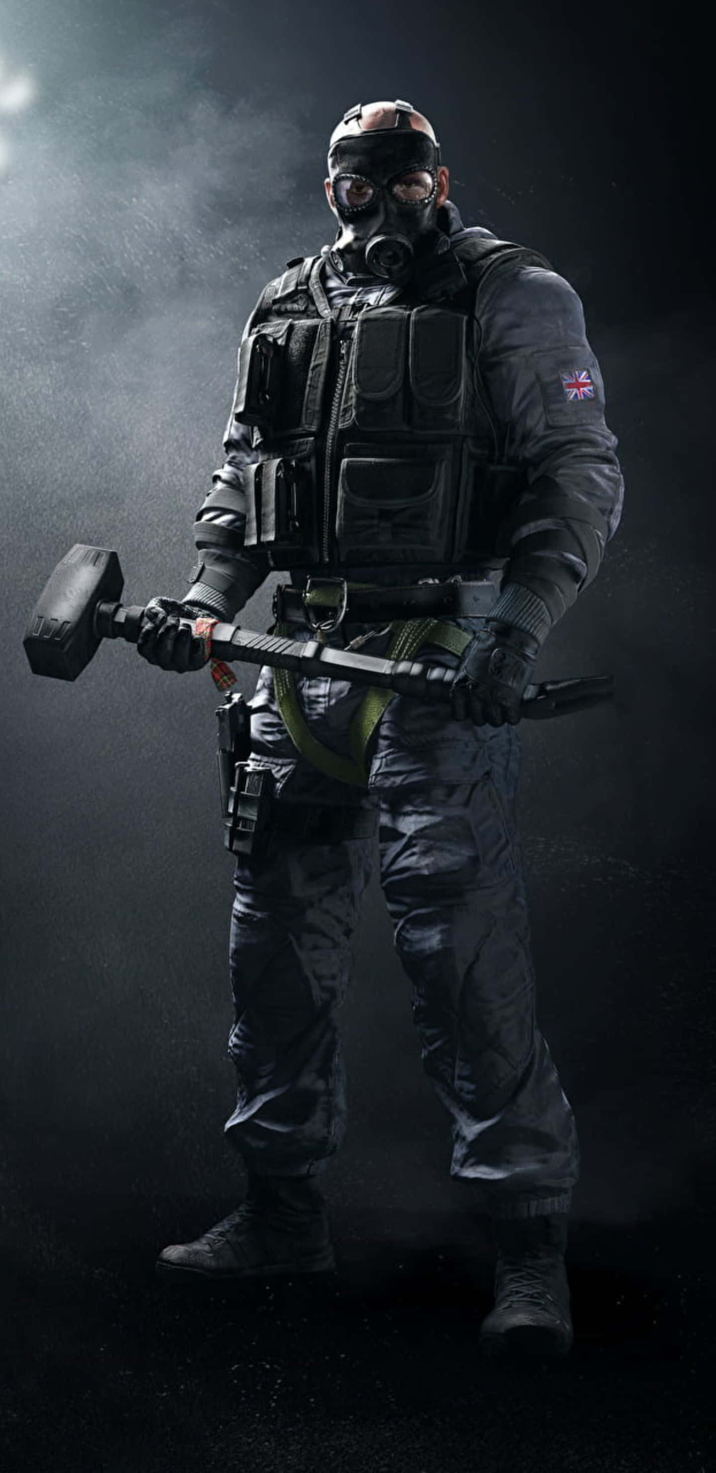 Kusisimua na Hatua kwenye Google Pixel 3xL na Rainbow Six Siege Picha ya Ukuta