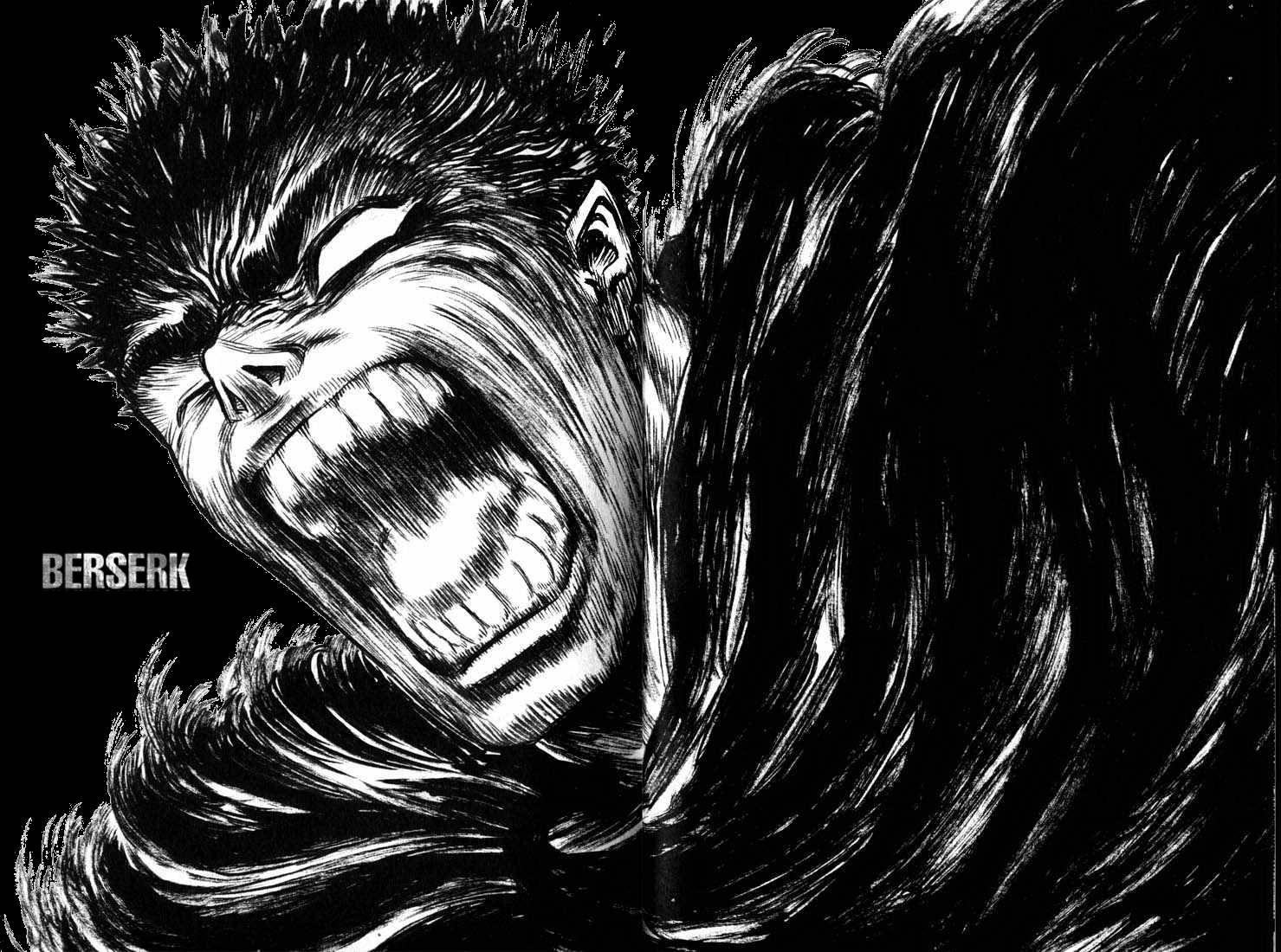 Kutana na Berserk Guts, mamluki asiye na woga. Picha ya Ukuta