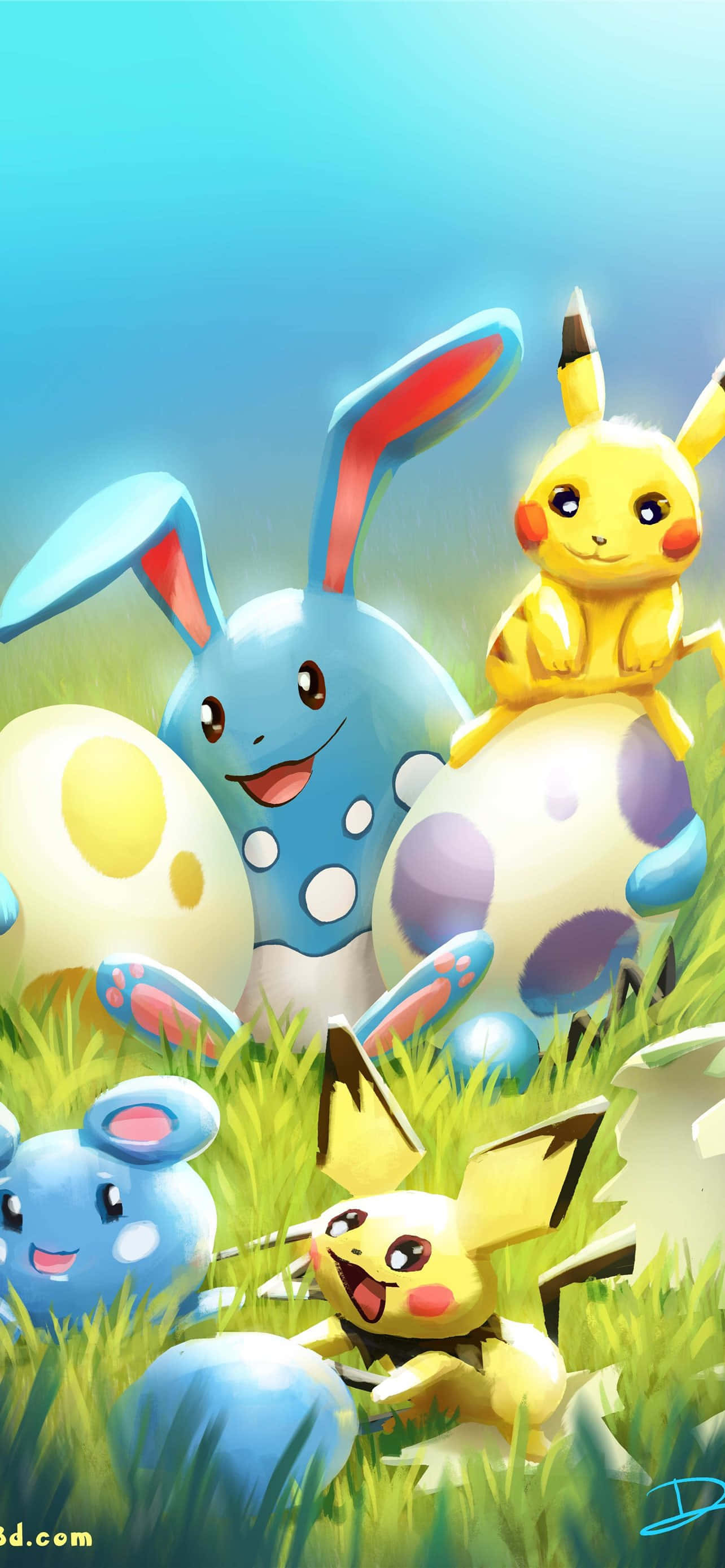 Kutana Zaidi! Pikachu na Eevee Wafu Picha ya Ukuta