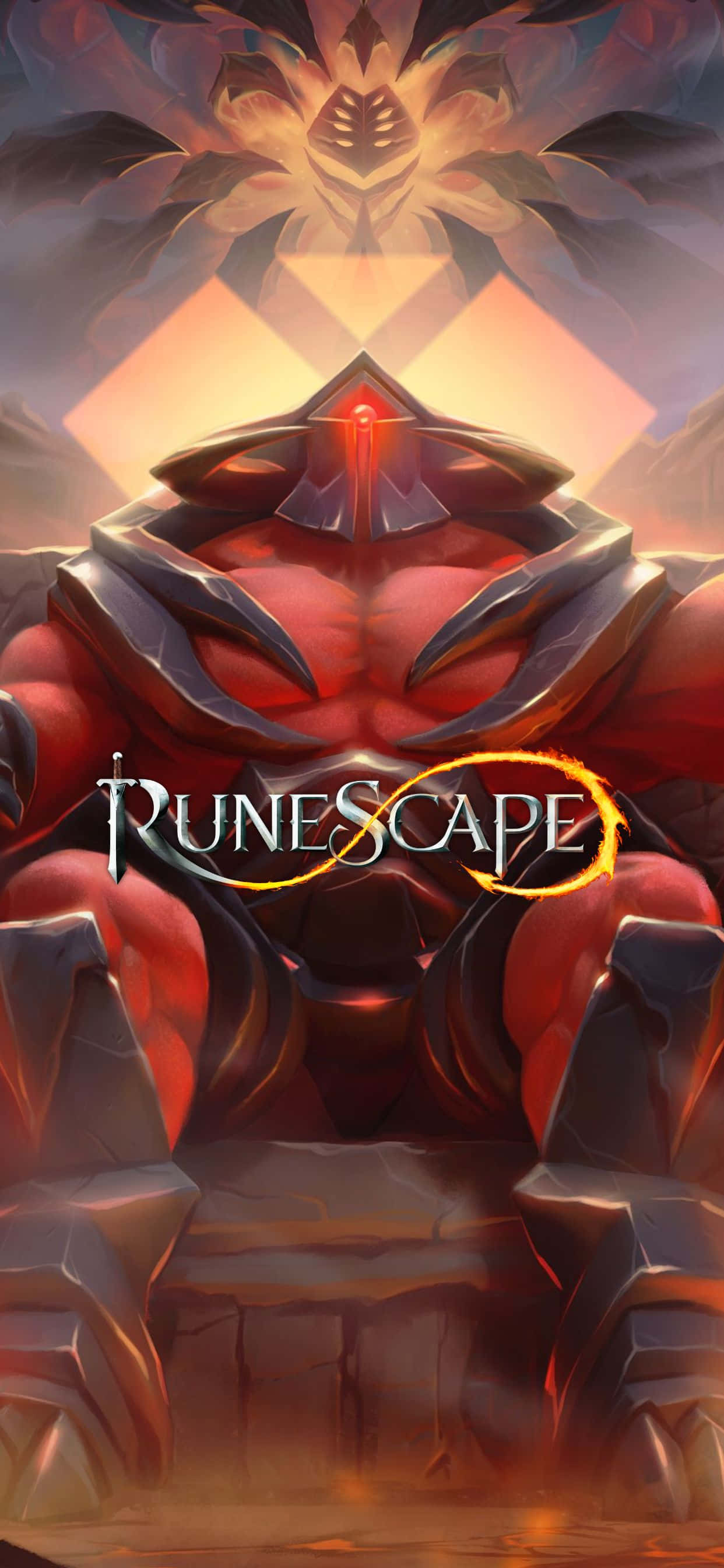 Kutawala dunia ya Runescape kwenye iPhone Xs Max Picha ya Ukuta