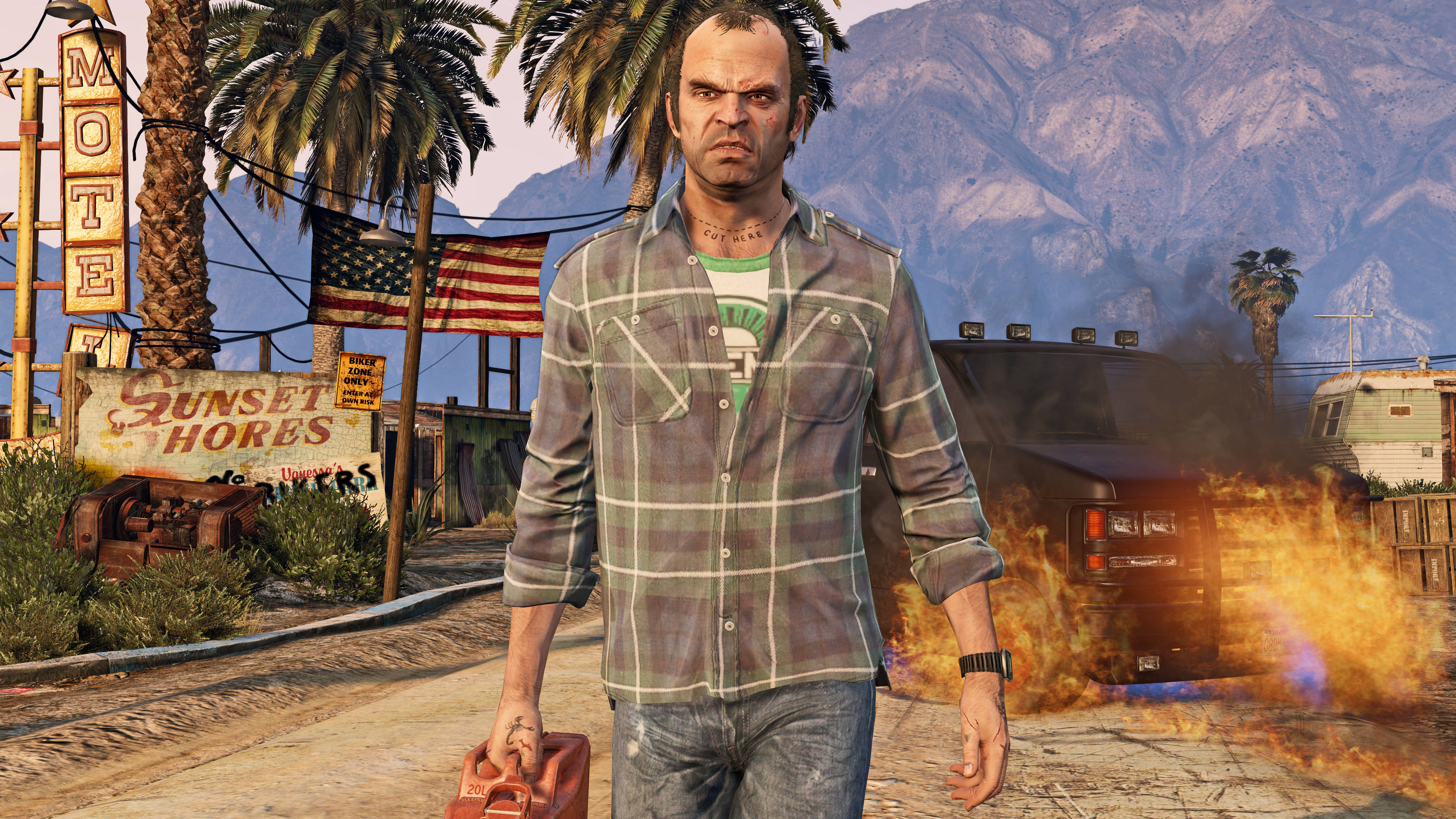 Kutembea Kwa Staili ya GTA Picha ya Ukuta