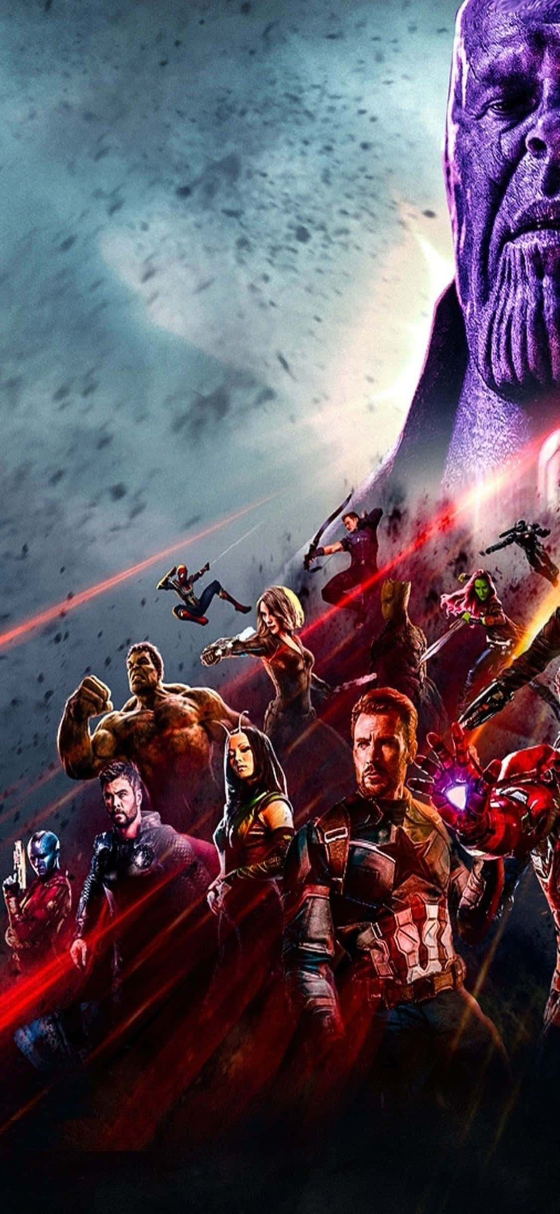 Kufungua nguvu ya Avengers kwenye iPhone Xs yako. Picha ya Ukuta