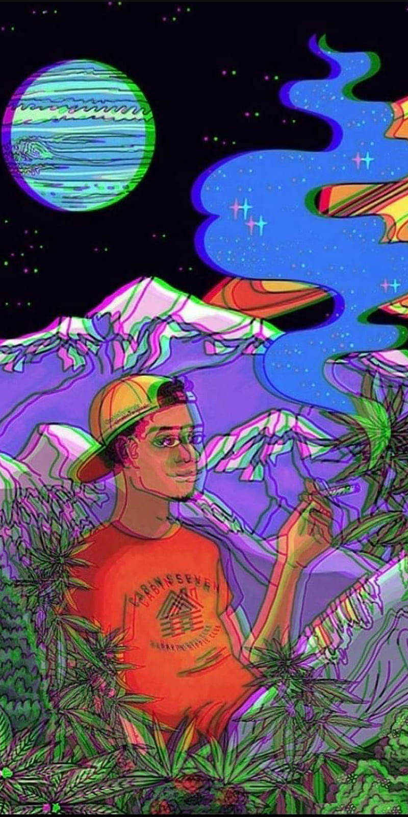 Kuvuta Sigara Aesthetic ya Kulevya Picha ya Ukuta