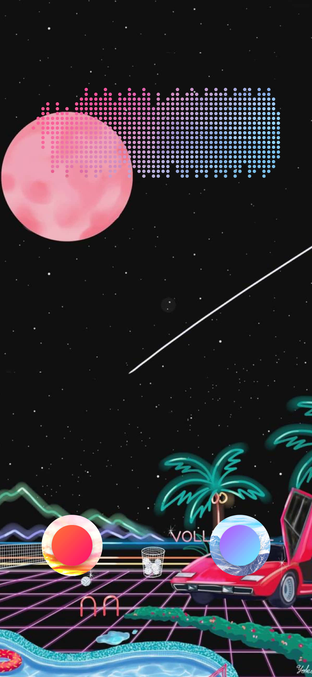 Kuwa Kreatif na Graphic iPhone Picha ya Ukuta