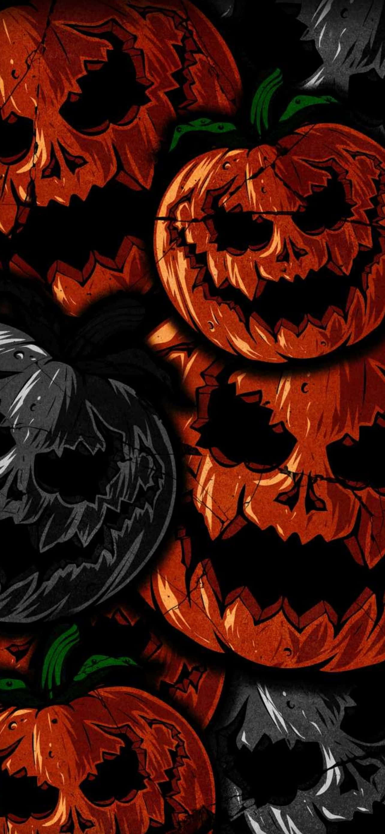 Kuwa na Halloween ya Kufurahisha na ya Kutisha kwa iPhone Picha ya Ukuta