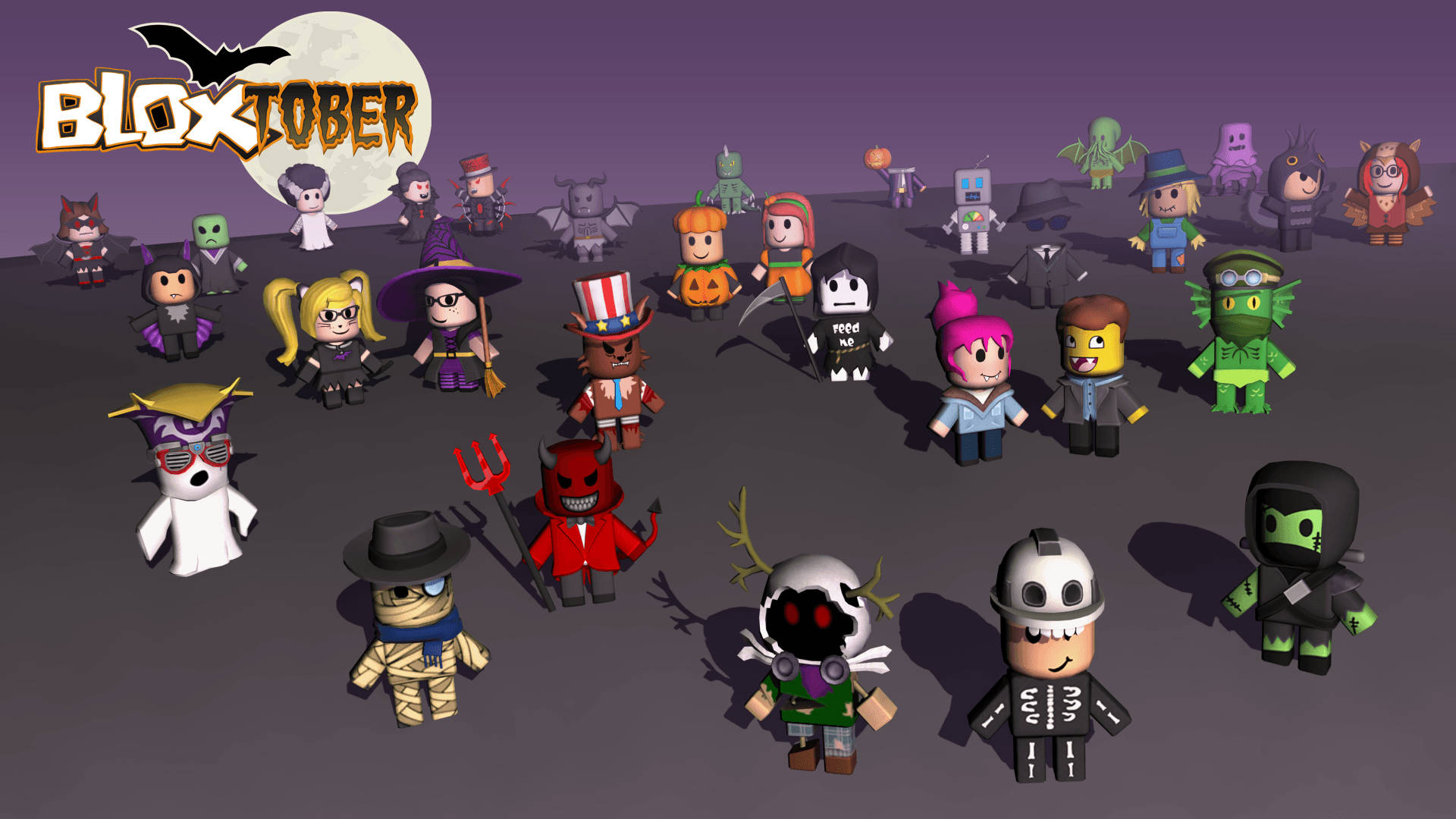 Kuwa na Wakati Mzuri wa Kutisha kwenye Roblox Halloween hii! Picha ya Ukuta