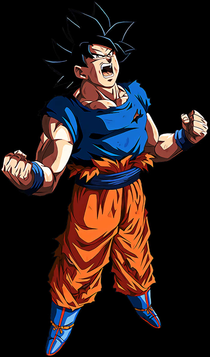 Kuwezesha Nguvu kwa Goku wa Ultra Instinct Picha ya Ukuta
