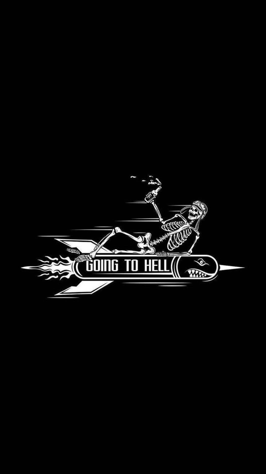 Kwenda Kuzimu Halloween iPhone Picha ya Ukuta