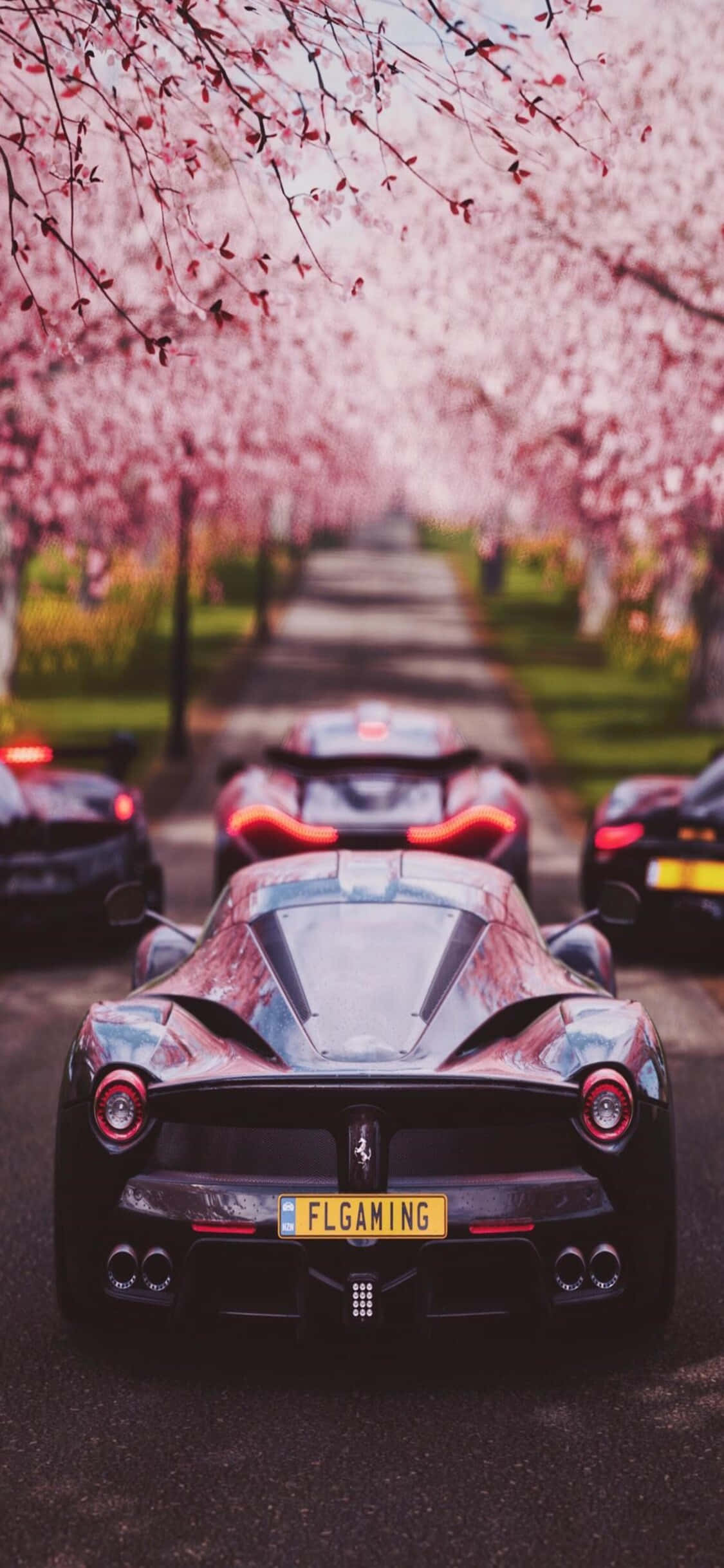 La Ferrari iPhone X Forza Motorsport 7 Background Picha ya Ukuta