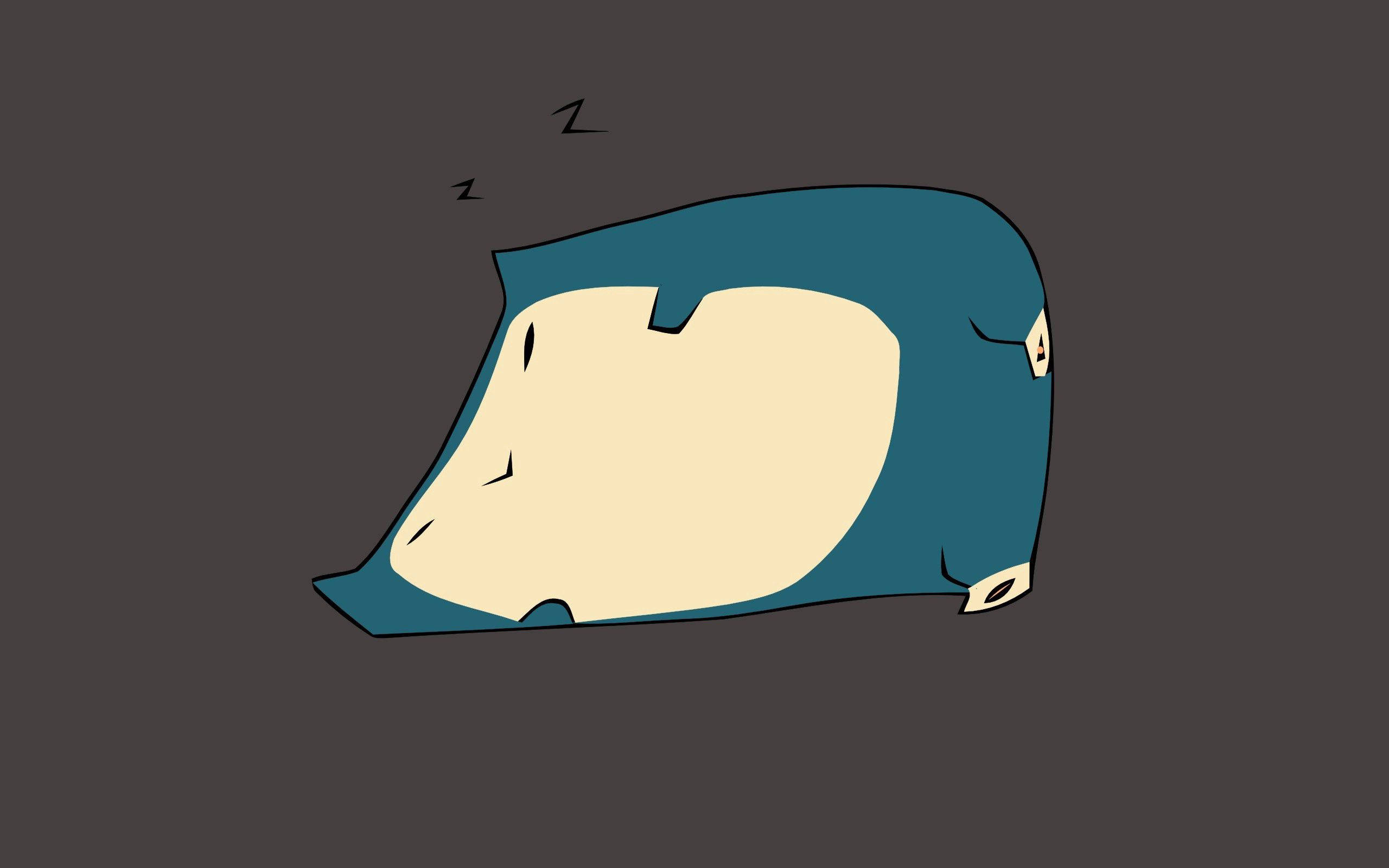 Lala Usingizi na Snorlax Picha ya Ukuta