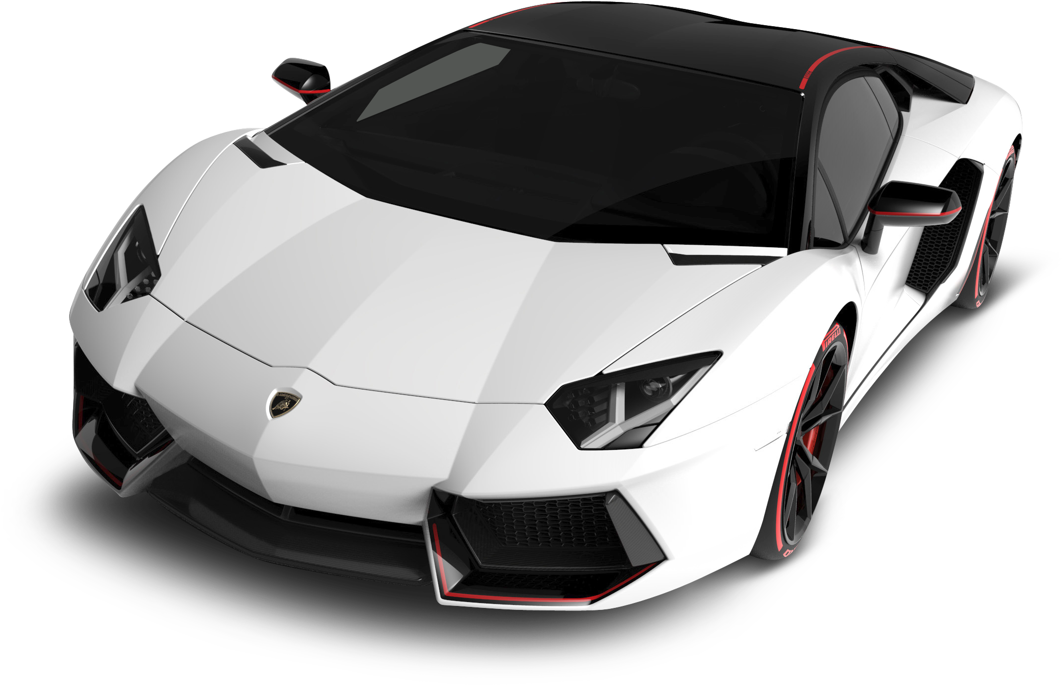 Lamborghini Aventador S V J Nyeupe Mwonekano wa Pembe Picha ya Ukuta