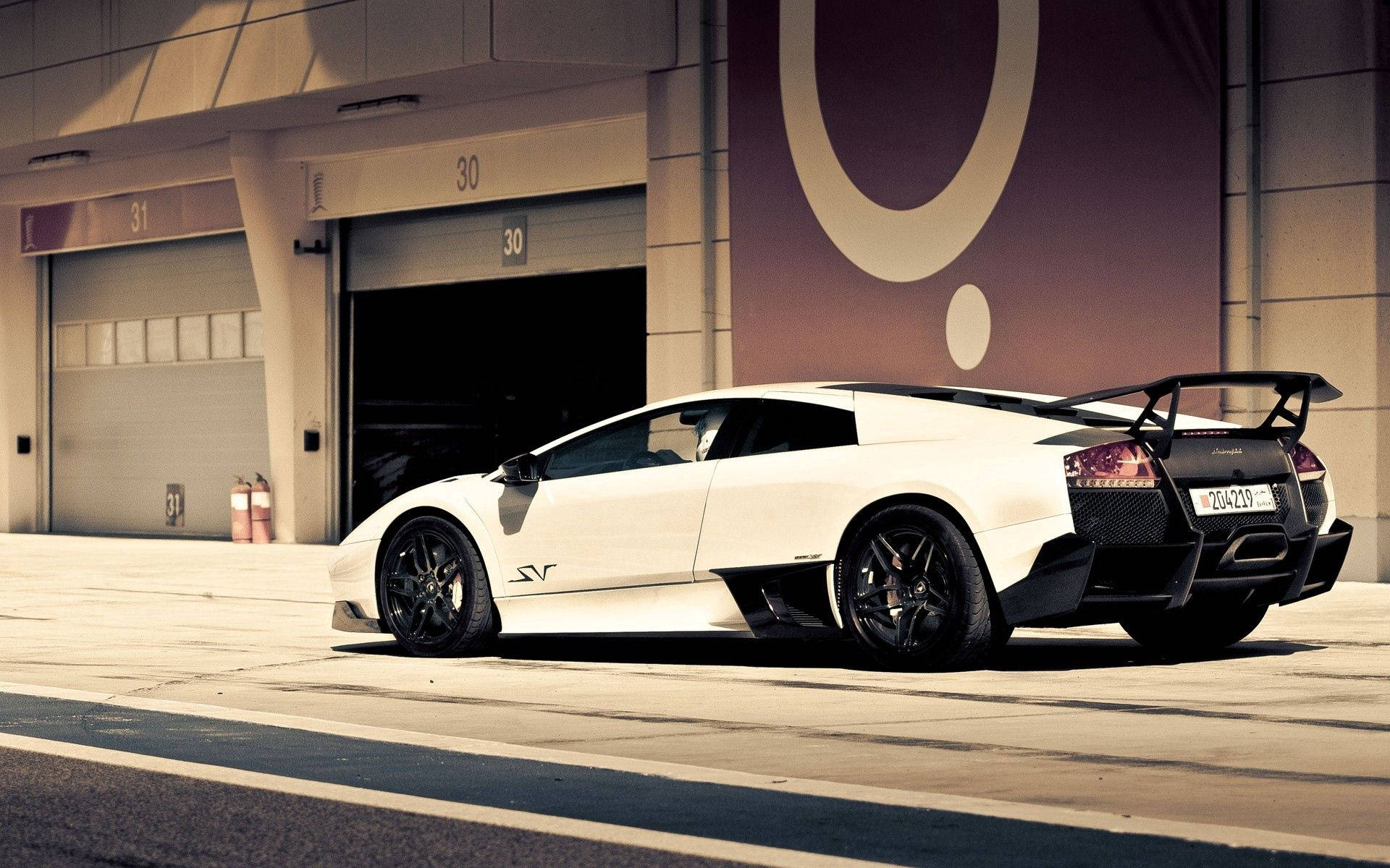 Lamborghini Murcielago SV Mwembamba, Mwenye Nguvu Picha ya Ukuta