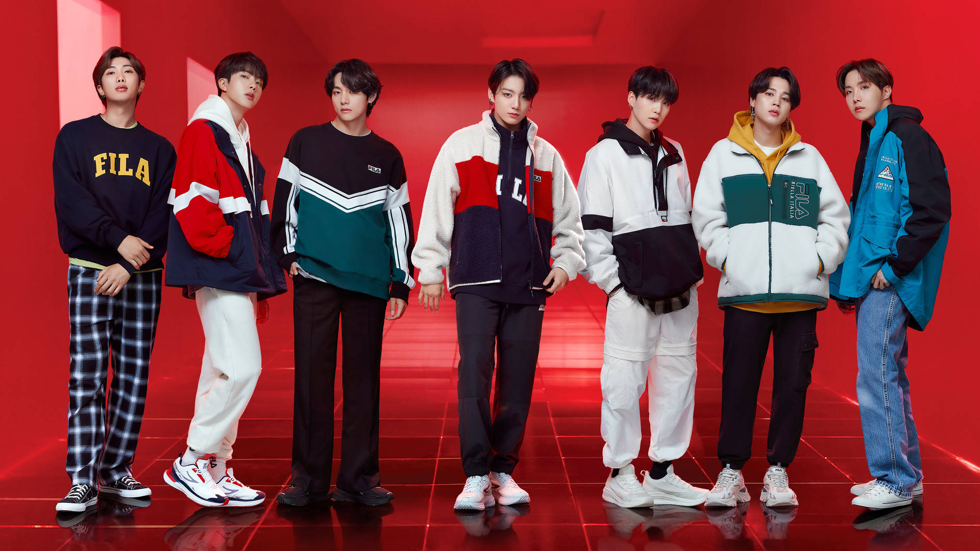 Laptop ya FILA Cool BTS Picha ya Ukuta