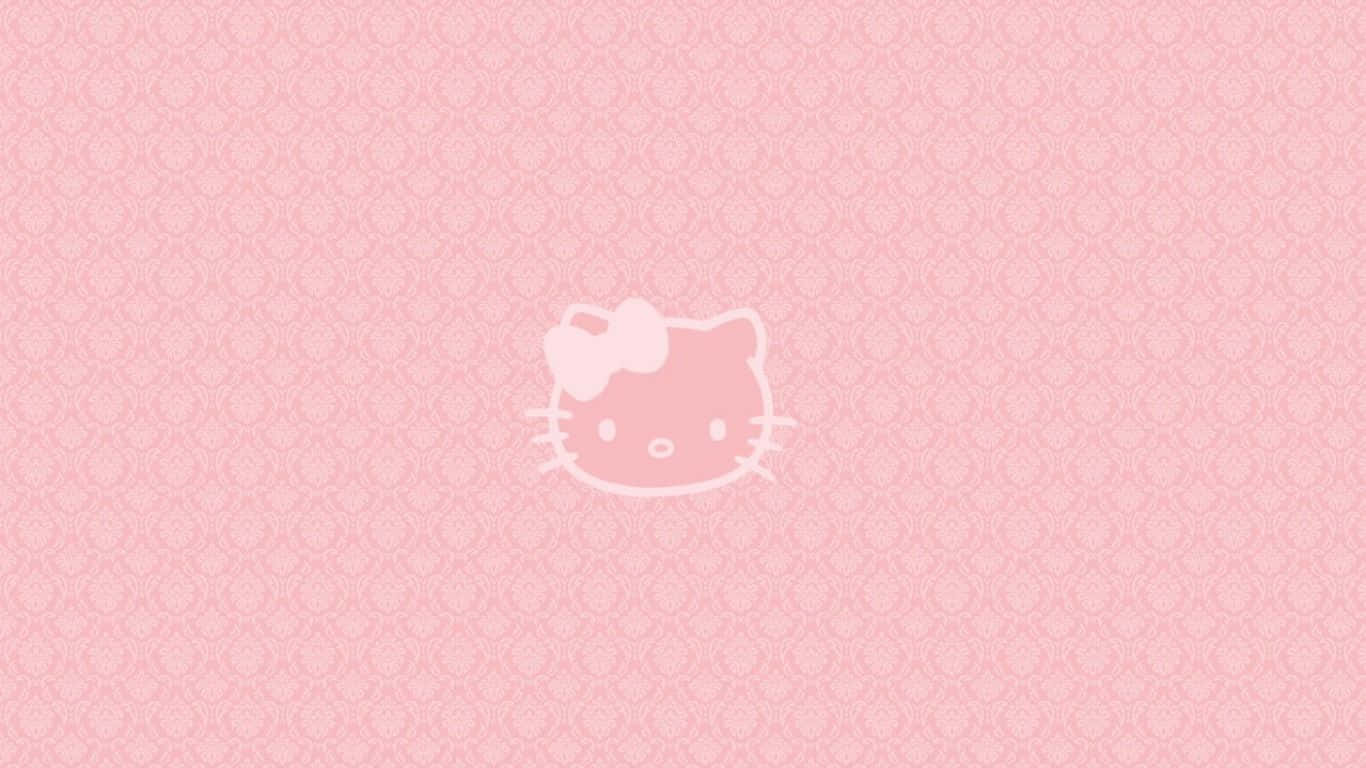 Laptop ya Hello Kitty Grunge Pink Aesthetic Picha ya Ukuta